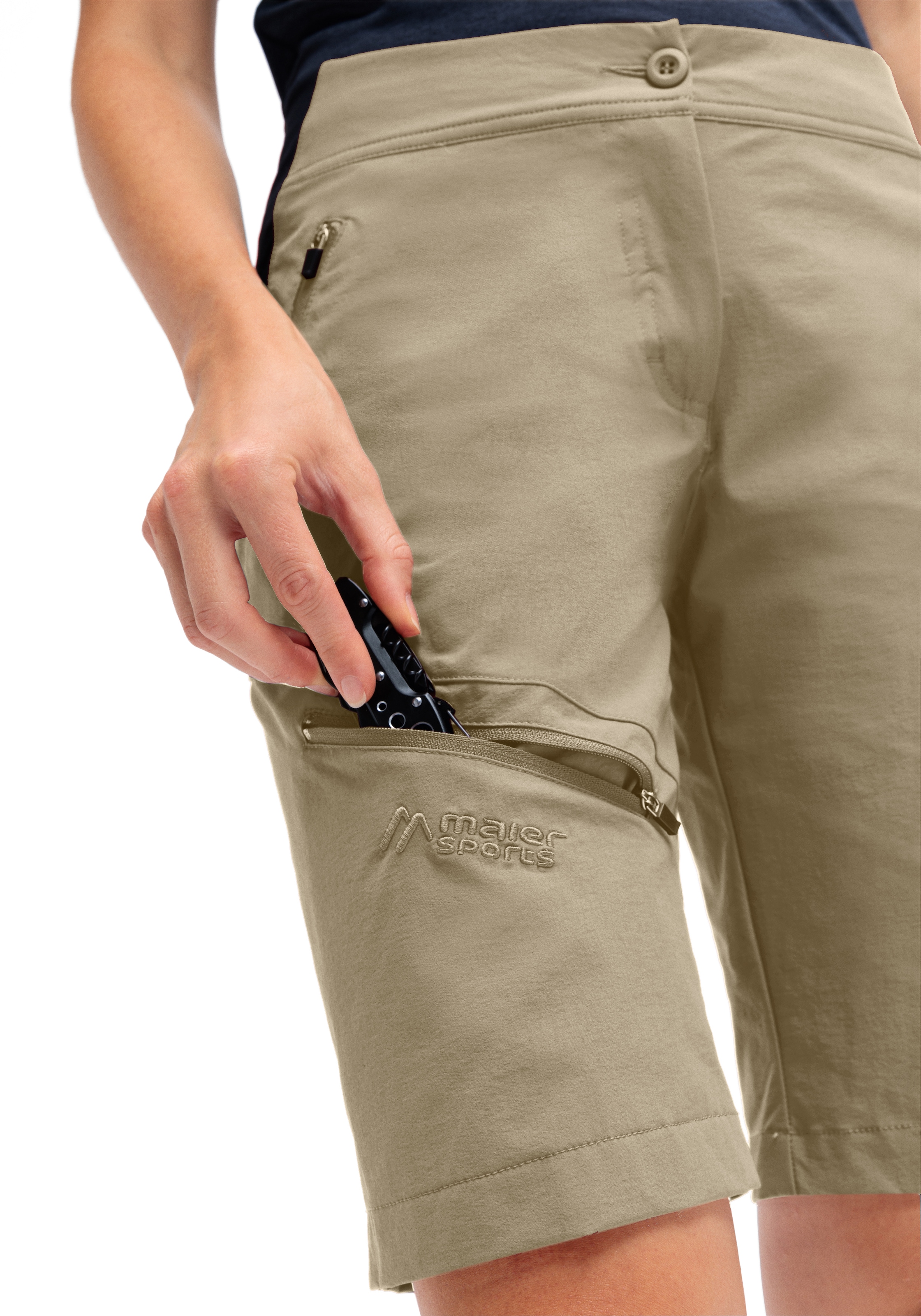 Maier Sports Outdoorhose »Inara Short Vario«, Damen Shorts, kurze Wanderhose, Outdoor-Hose, 4 Taschen, Regular Fit