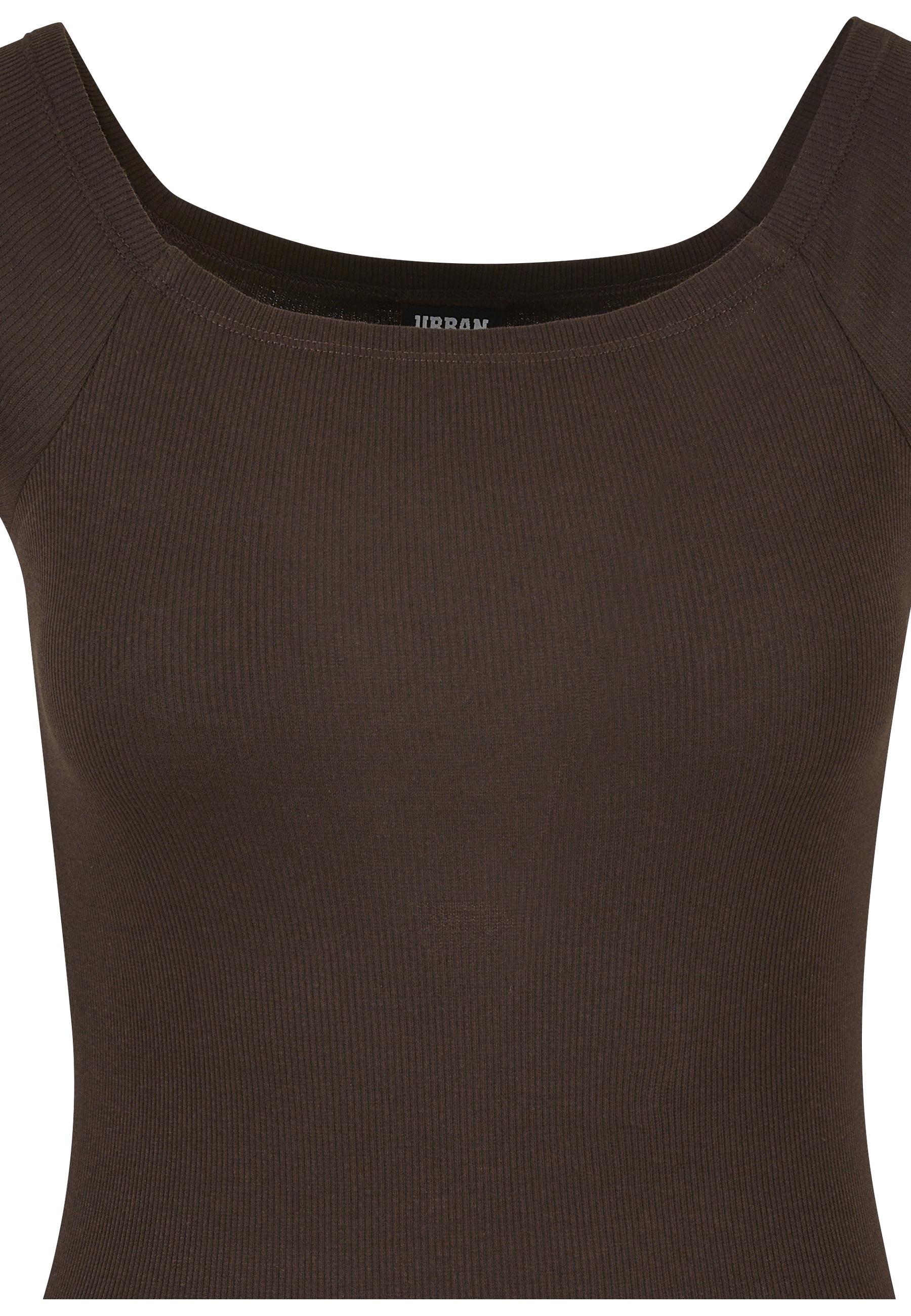 Thumbnail - URBAN CLASSICS Shirtkleid "Urban Classics Damen Ladies Off Shoulder Rib Dress" 1 Stk. tlg.