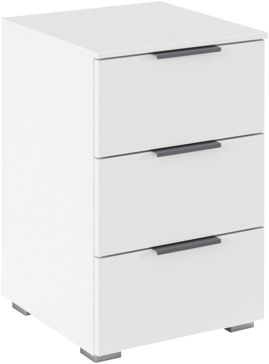 OTTO home "Nachttisch Nachtkonsole AGORDO in Dekor- oder Hochglanzfront" in zwei Griff-Farben, Breite 40 cm, mit 3 geräumigen Schubladen für viel Stauraum MADE IN GERMANY