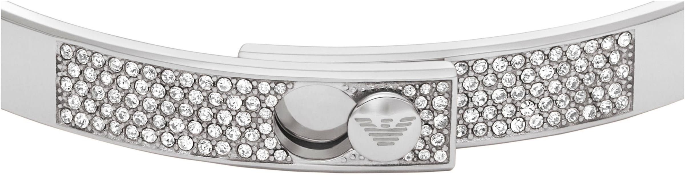 Emporio Armani Armreif »COUPLES EGS3088040, EGS3089221«, mit Glassteinen
