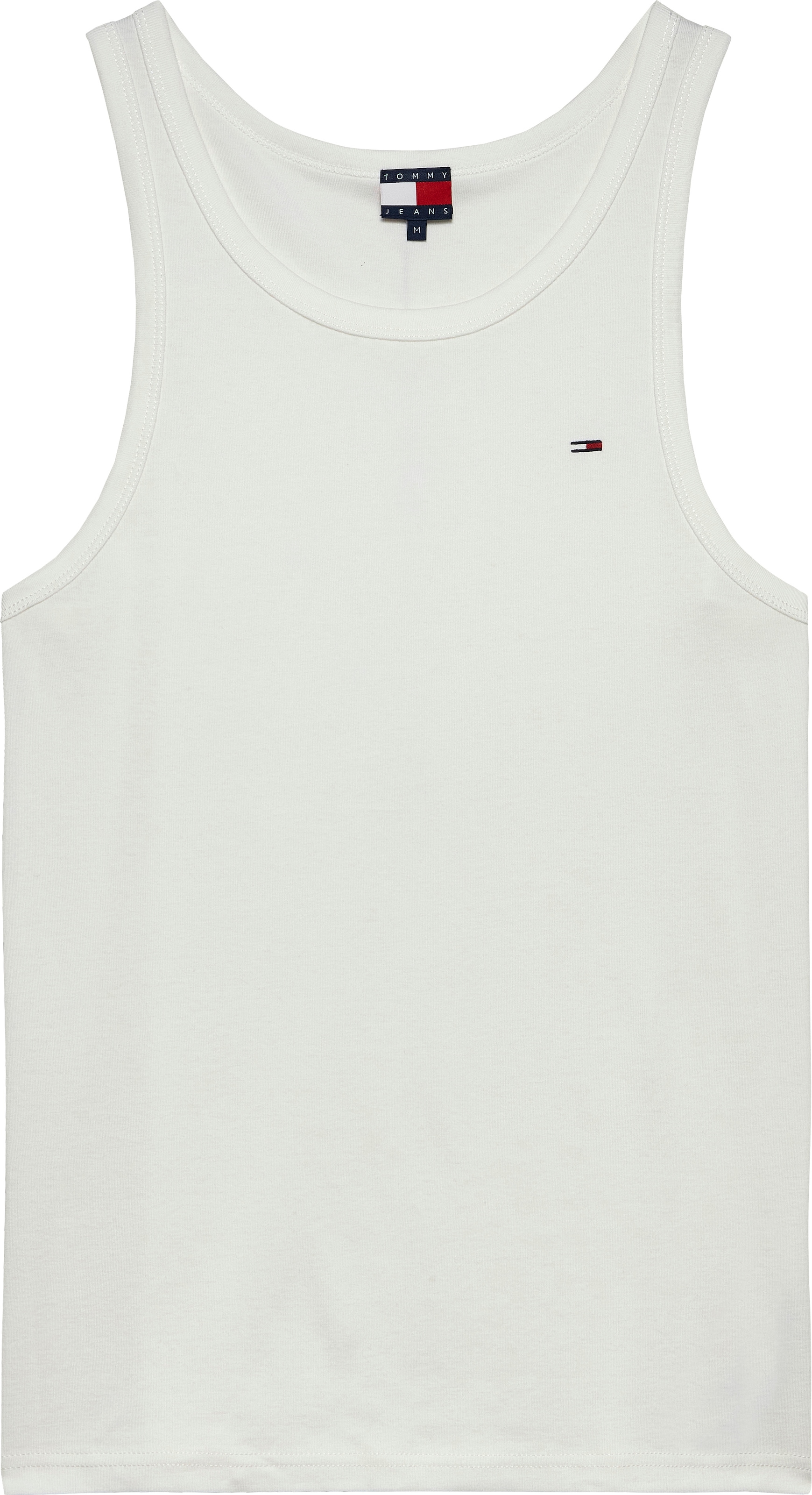 Tommy Jeans Tanktop »TJM XSLIM 3 PACK FLAG TANK EXT«, Mit tiefem Rundhalsausschnitt