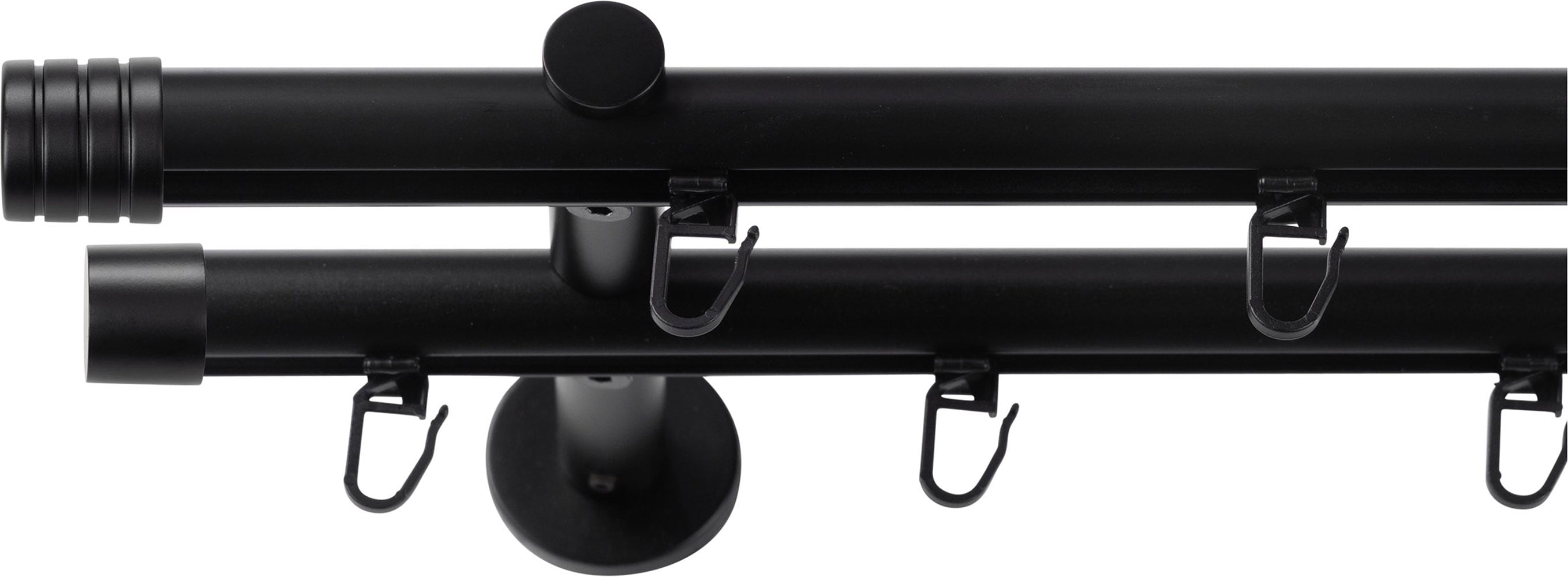 SN DECO GROUP Gardinenstange Ø 19 mm 2 läufig-läufig Fixmaß;kürzbar