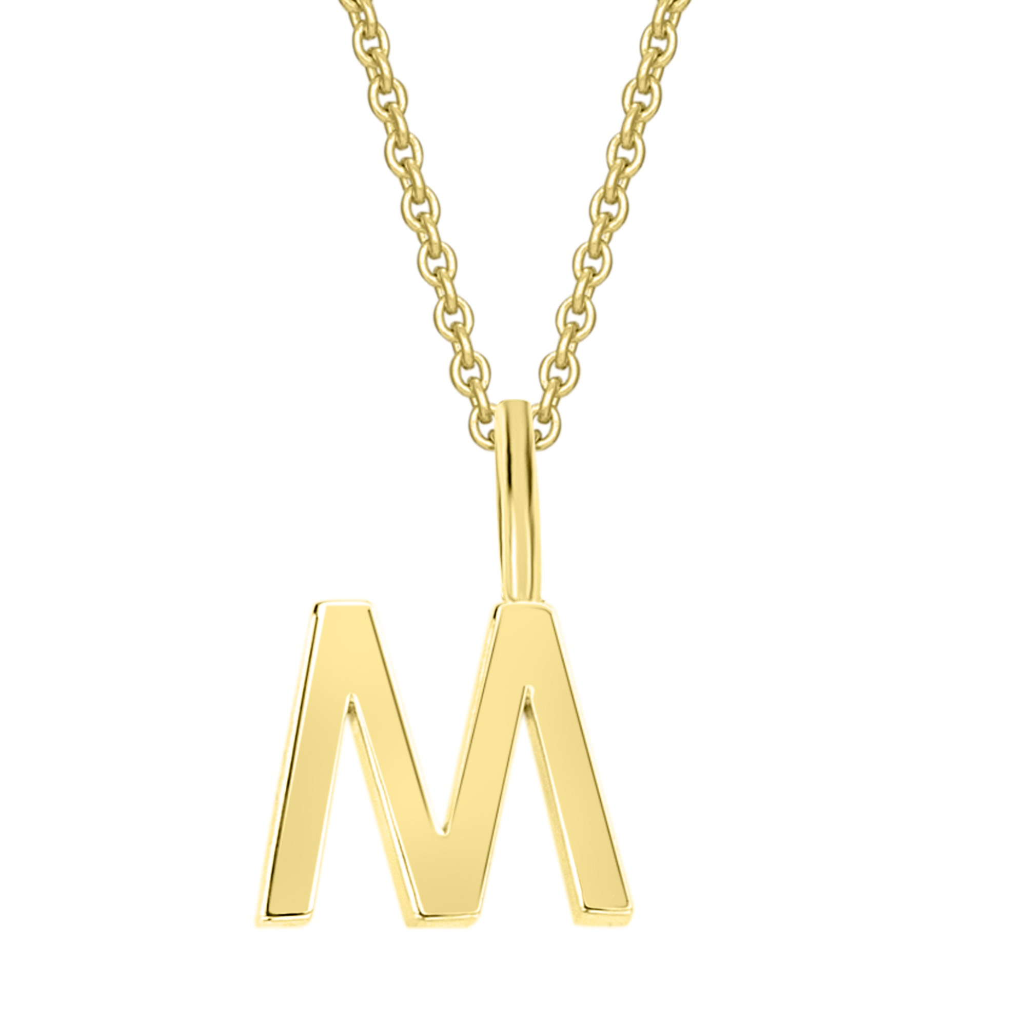 Kettenanhänger ONE ELEMENT "Buchstabe M Buchstaben Anhänger aus 333 Gelbgold", gold, Schmuckanhänger, Damen, M, Gelbgold 333 Gold, Gelbgold 333, Gold, Kettenanhänger, Ein Schmuckstück mit Persönlichkeit – ideal zum Verschenken