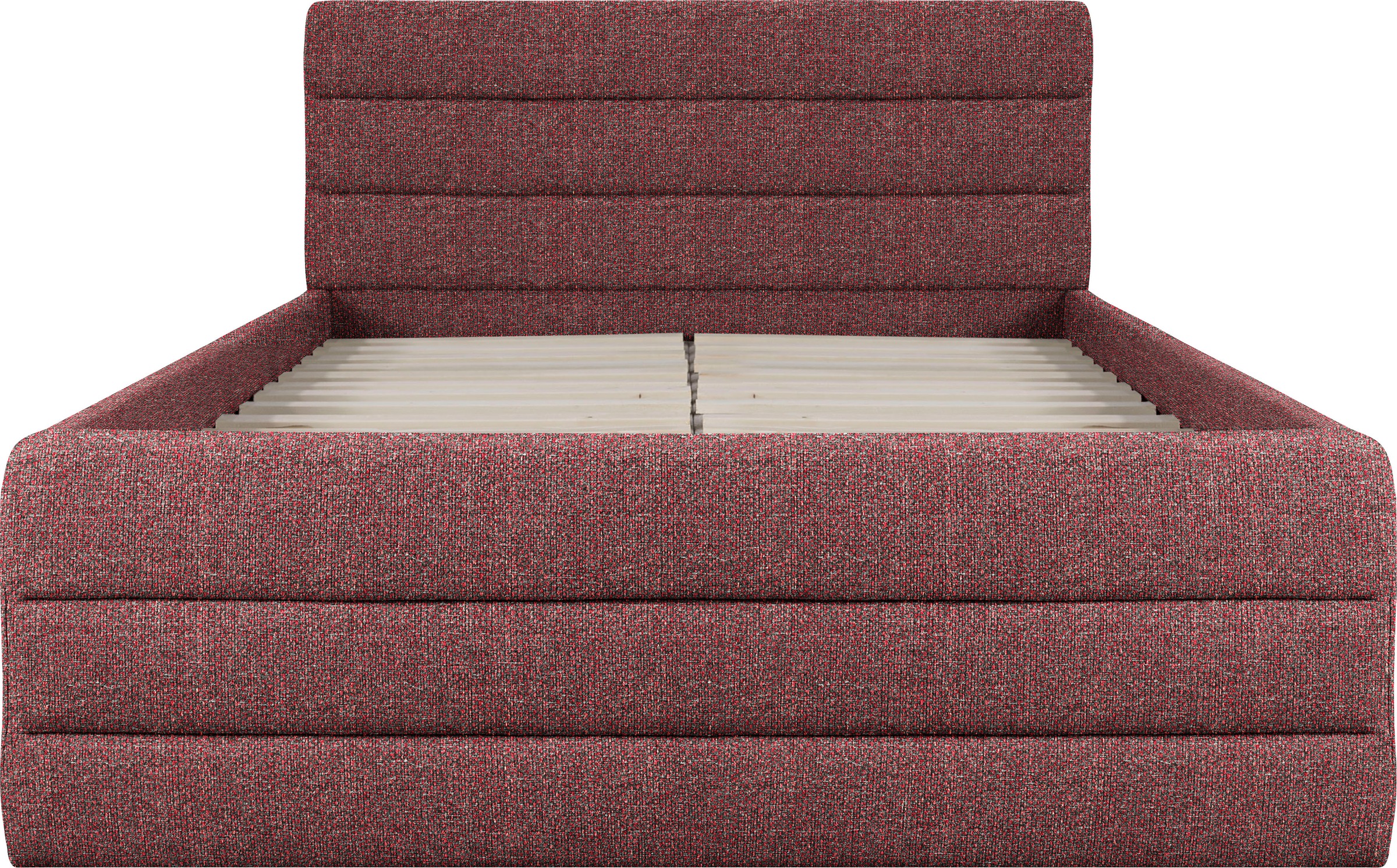 OTTO products Polsterbett »Merrit«, Quernaht im Kopf- und Fußteil, in 5 Breiten, auch in 220 cm Länge