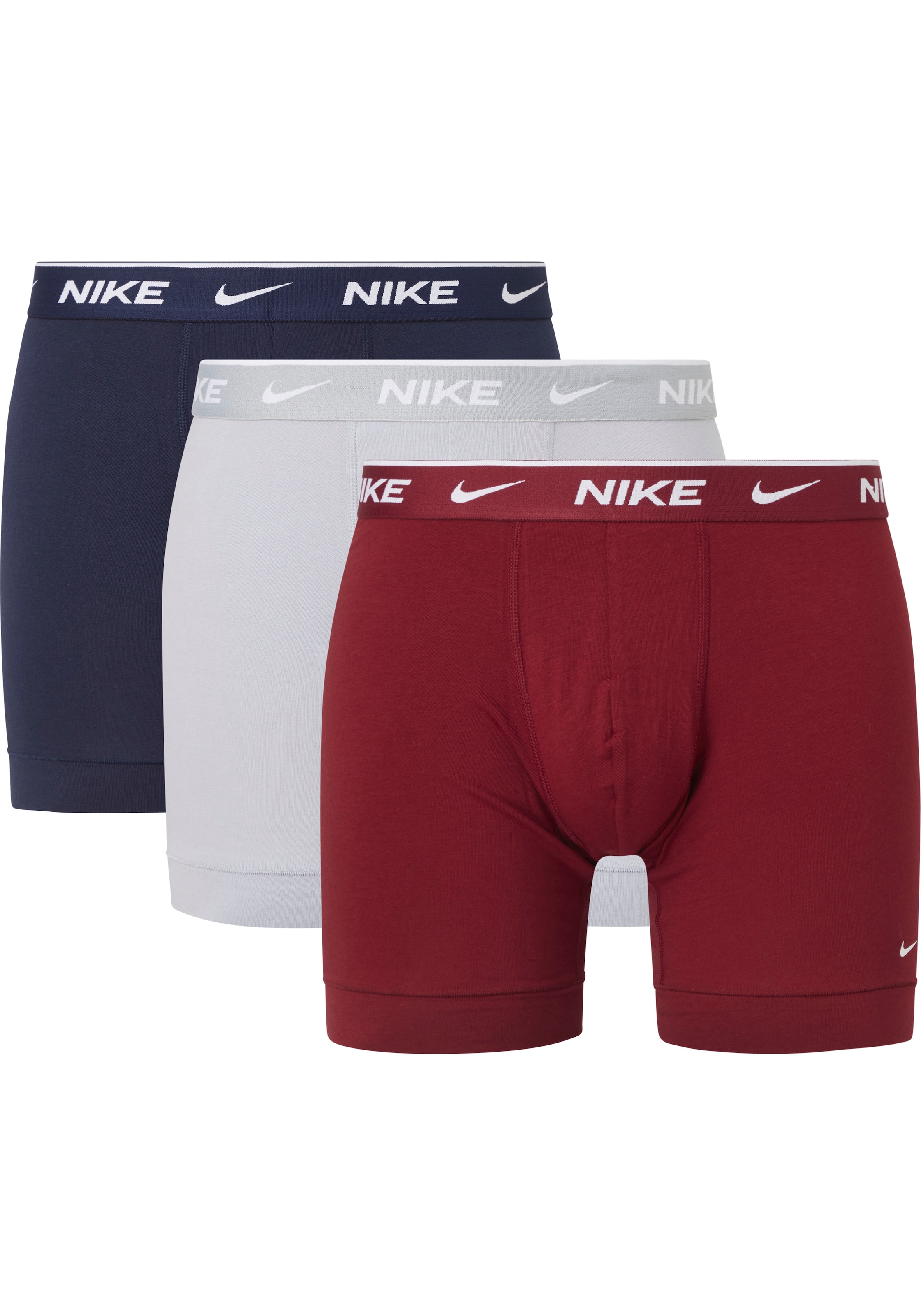 NIKE Underwear Boxershorts »BOXER BRIEF 3PK«, (Packung, 3 St., 3er), mit NIKE Logo-Elastikbund