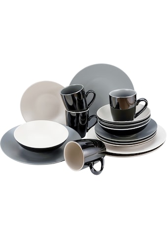 Kombiservice »Geschirr-Set Very Cool«, (Set, 16 tlg., Kaffeeservice und Tafelservice...