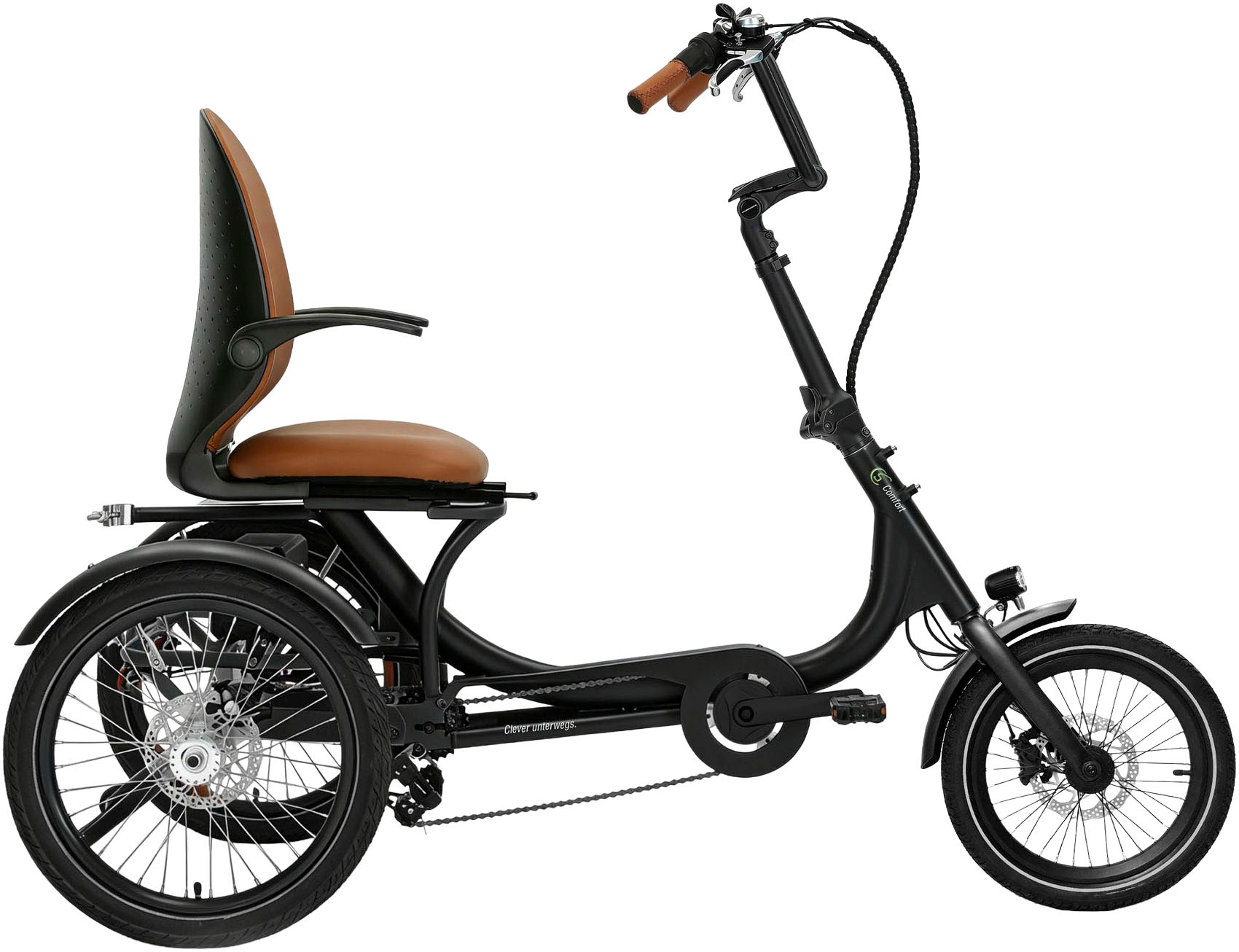 SachsenRad »T6 Comfort faltbar mit Alarmanlage« 7 Gang Shimano Kettenschaltung Heckmotor 250 W