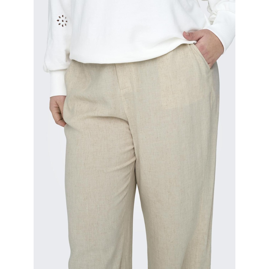 ONLY CARMAKOMA Anzughose »CARAGNES MW LINEN BL MEL PANT TLR«