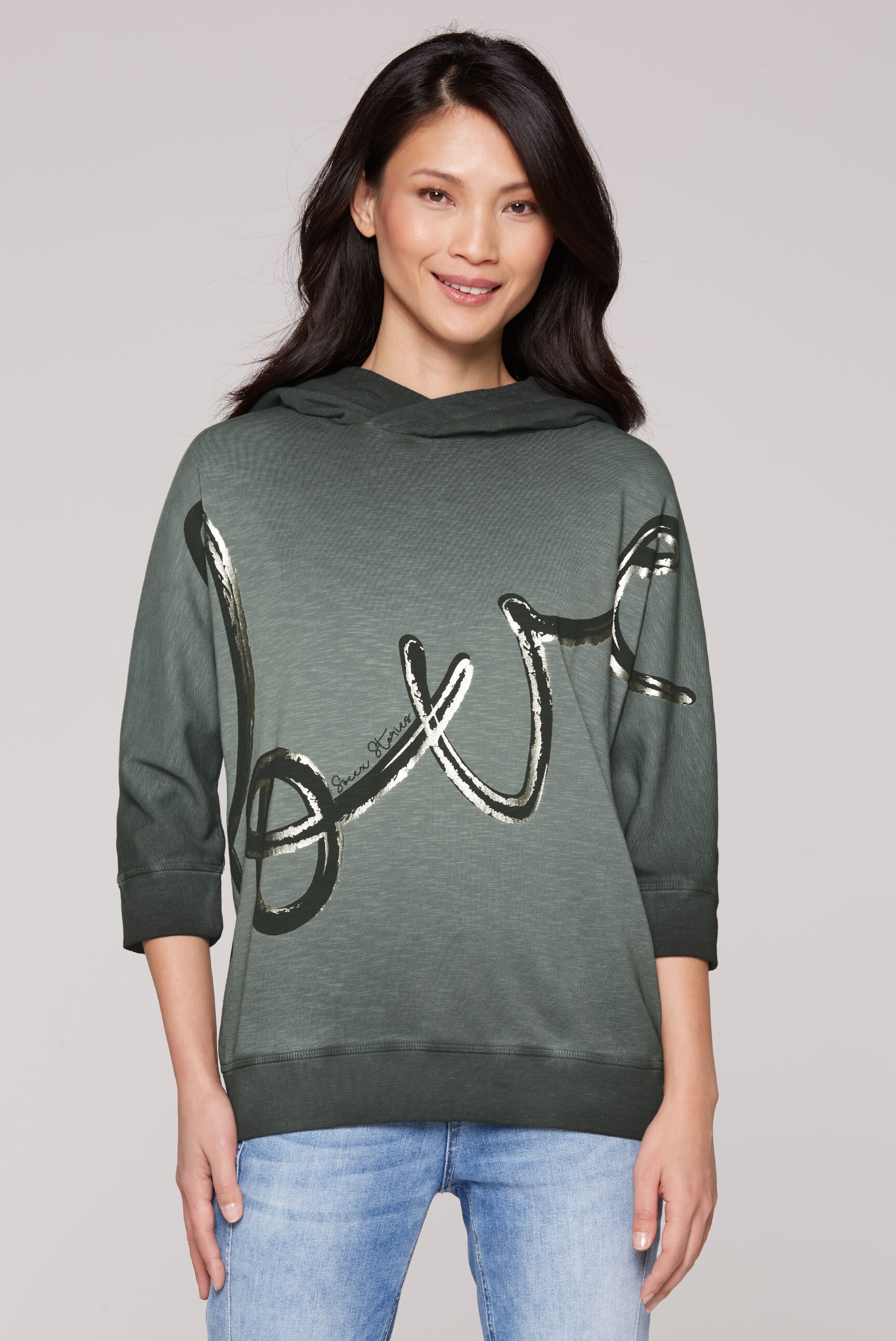 SOCCX Kapuzensweatshirt, mit Fledermausärmeln günstig online kaufen