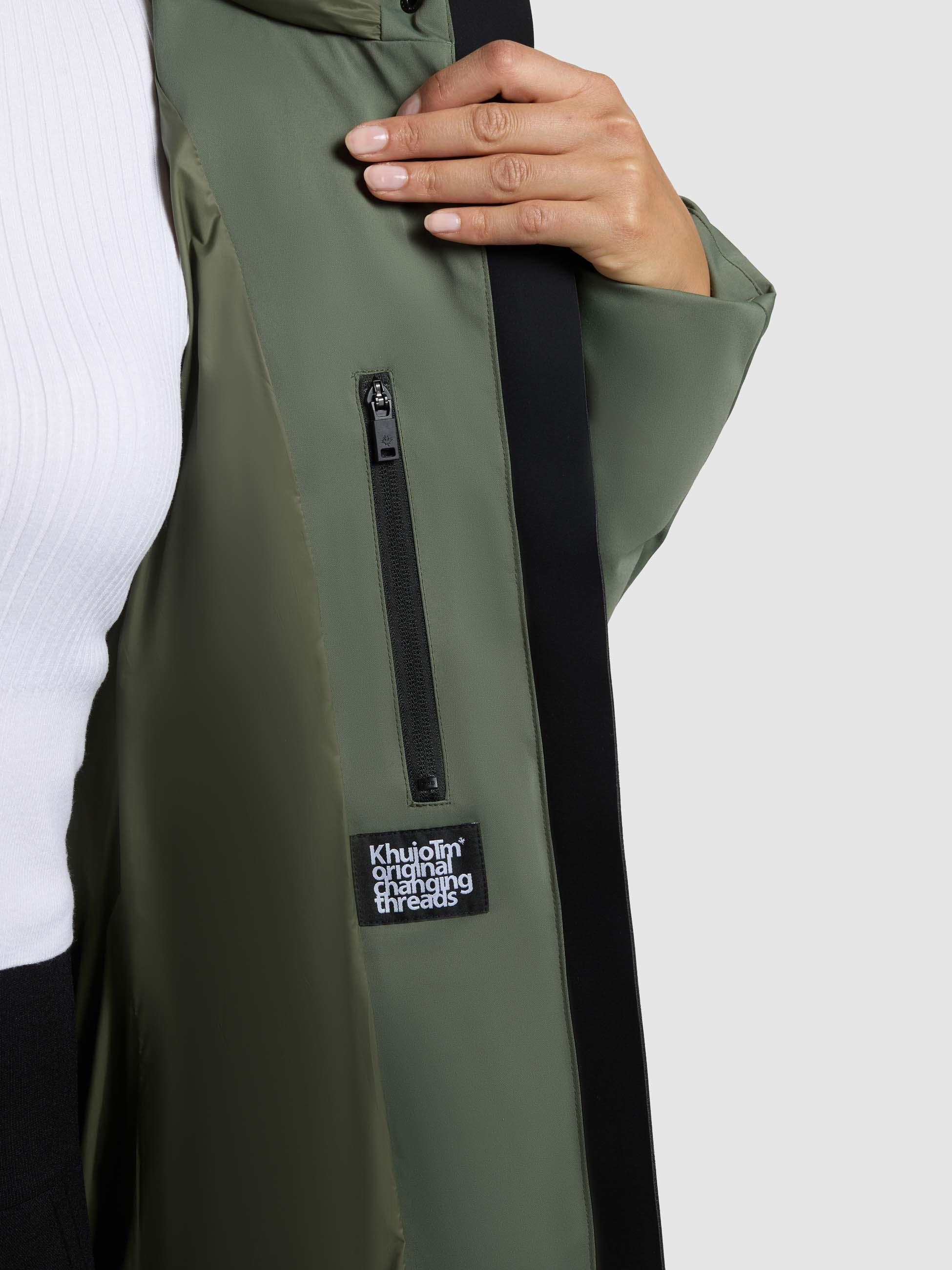 khujo Kurzmantel »Allap« Warmer Damen Mantel mit innenliegenden Rucksack-Trägern