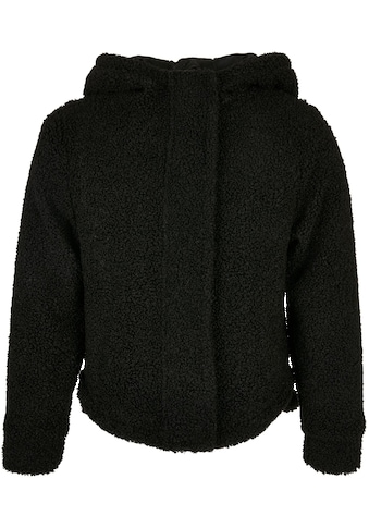 Winterjacke »Urban Classics Damen Girls Short Sherpa Jacket«, (1 St.), mit Kapuze