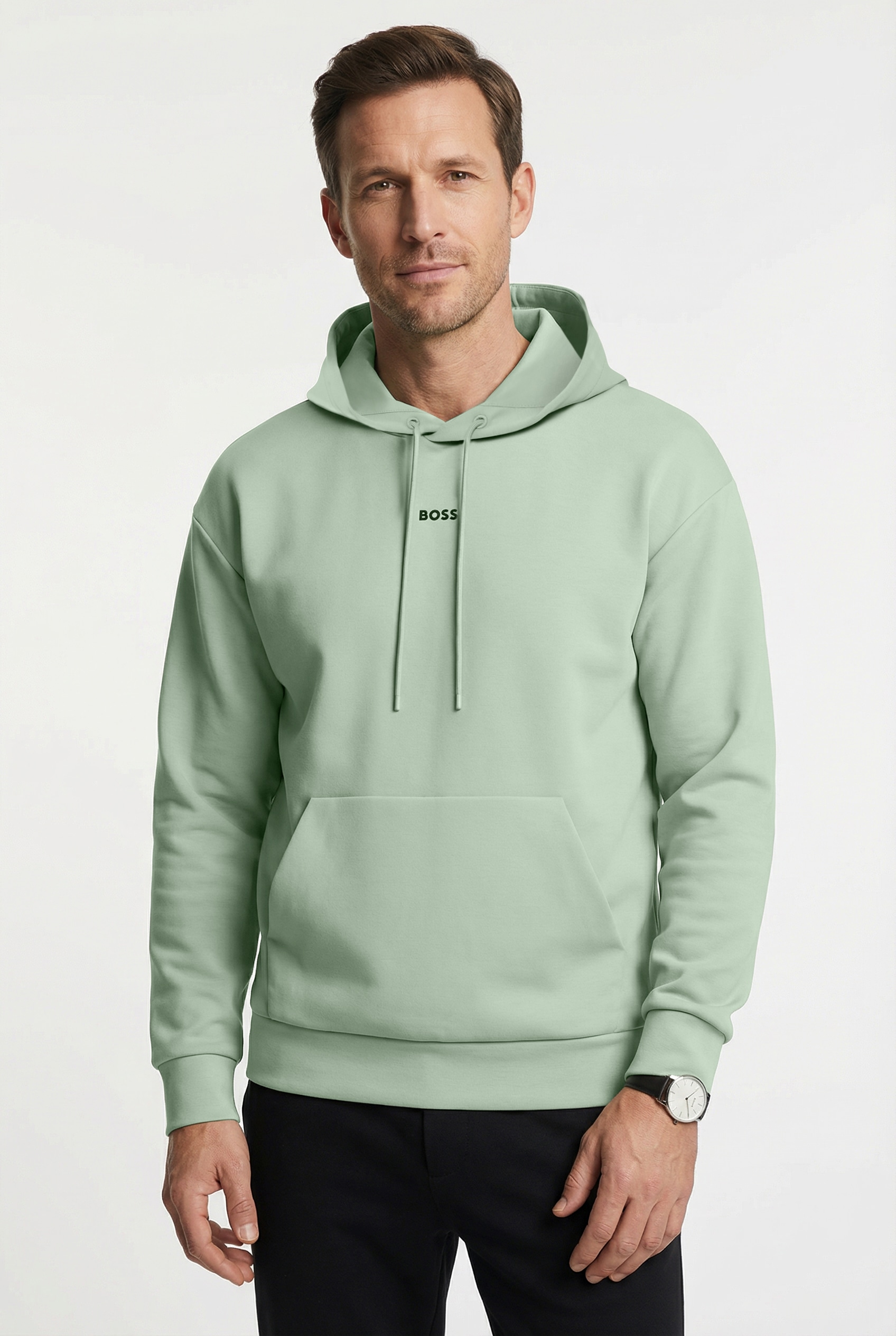 BOSS GREEN Kapuzensweatshirt »Sly Zone«, Kapuze mit Kordelzug, Regular Fit, Kängurutasche
