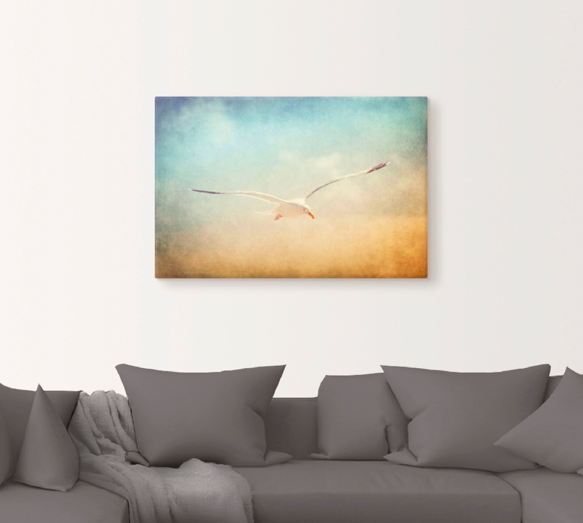 Artland Wandbild "Möwe", Vögel, (1 St.), als Alubild, Outdoorbild, Leinwand günstig online kaufen