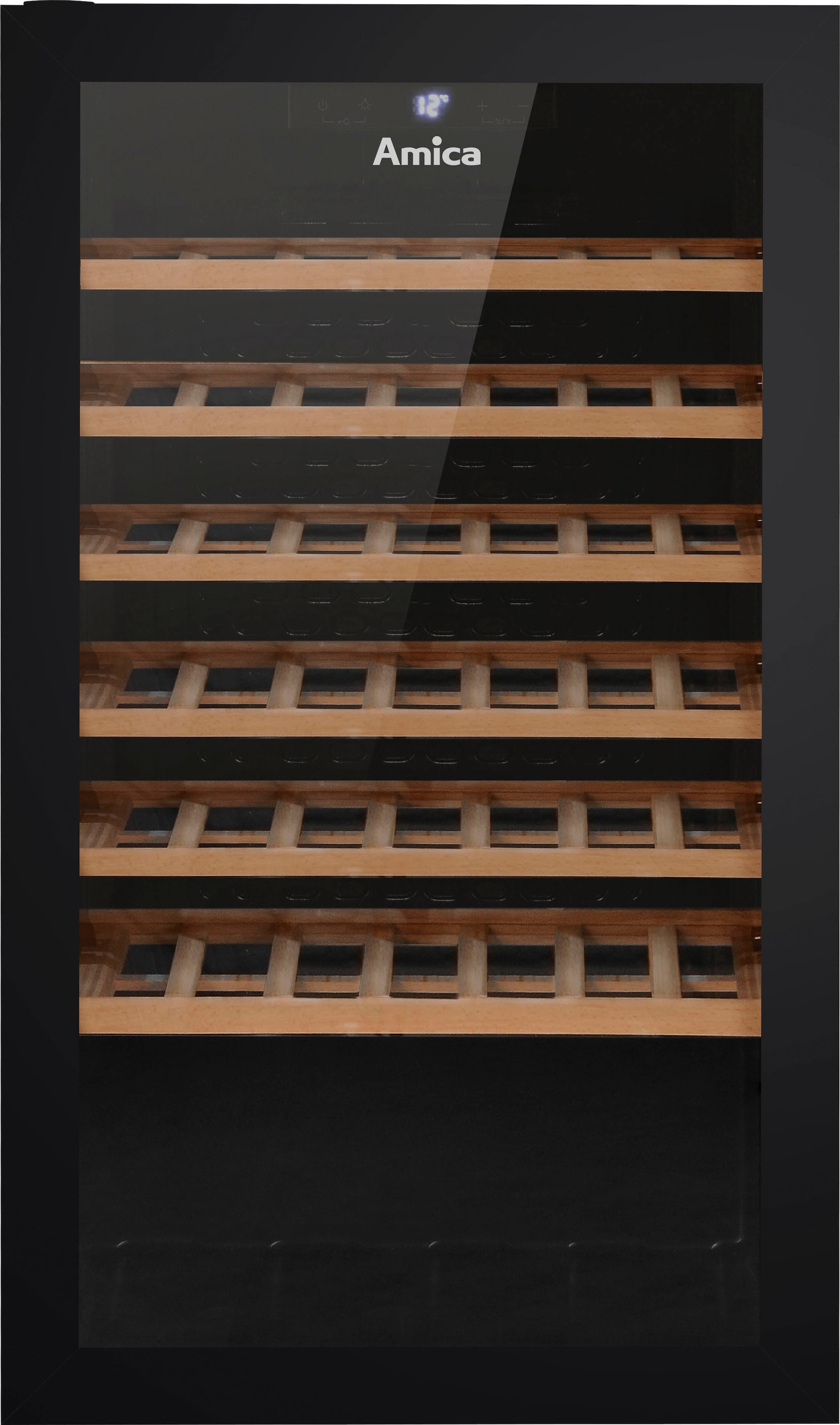 Amica Weinkühlschrank »WK 341 901 S«, für 52 Standardflaschen á 0,75l, Standkühlschrank