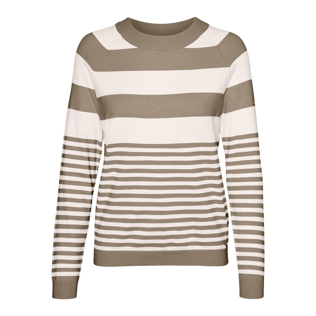 Vero Moda Rundhalspullover »VMHAPPINESS LS RAGLAN PULLOVE GA BOO REP«