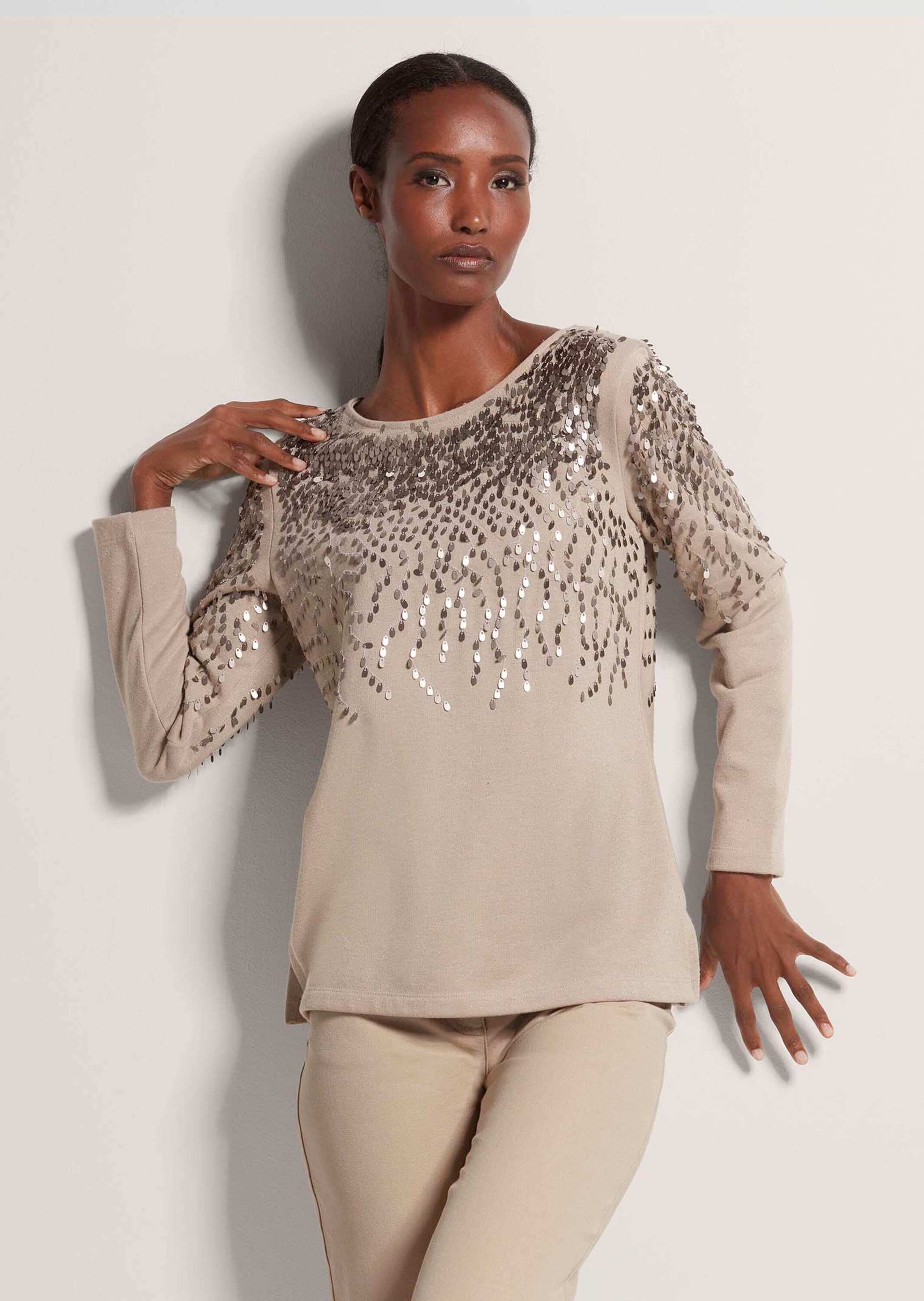MADELEINE Langarmshirt »Sweatshirt Glitzeroberteil mit funkelnden Details«