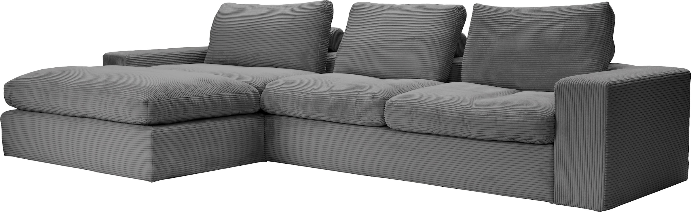 alina Ecksofa »Sandy«, mit Recamiere, in modernem Cordstoff