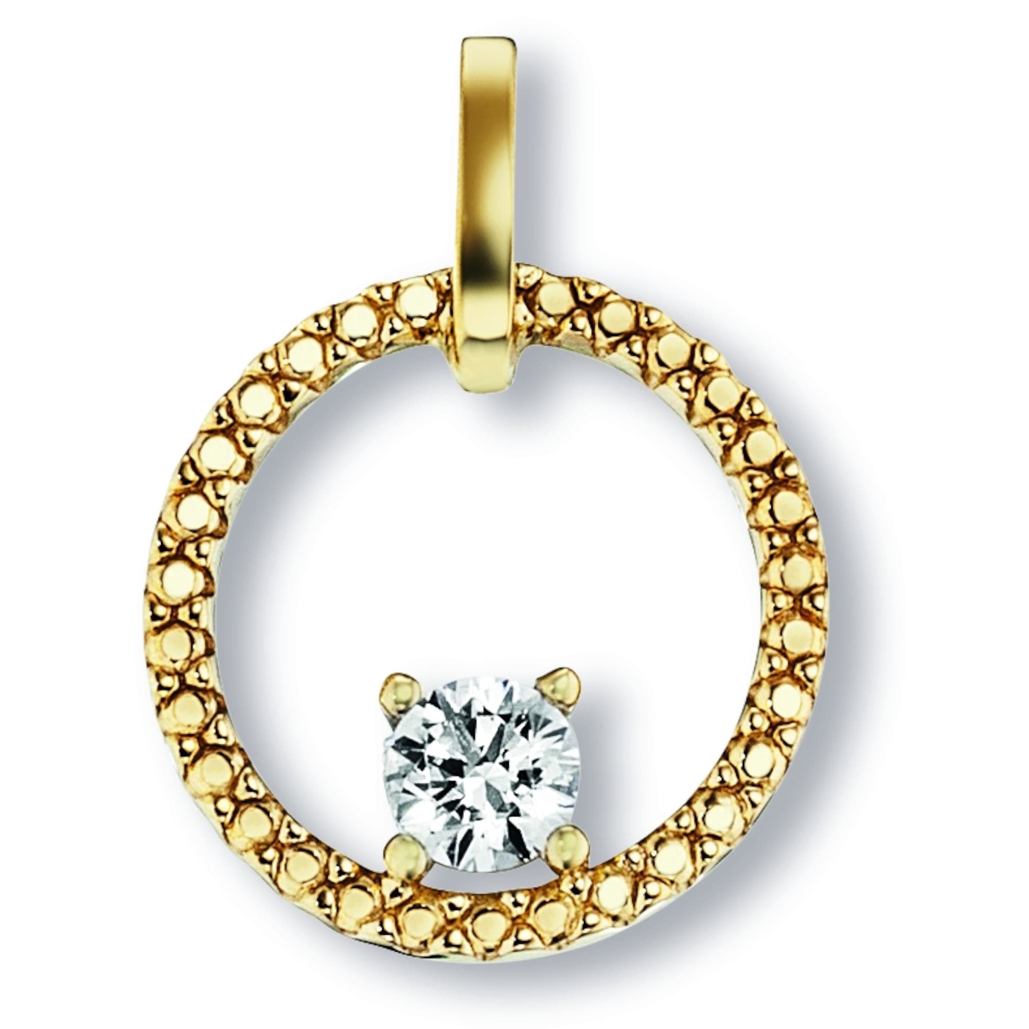 BAUR Schmuckset Halskette »Zirkonia Kette mit Anhänger online ELEMENT Set ONE aus Anhänger Damen - 333 | mit bestellen verstellbarer Gelbgold«,