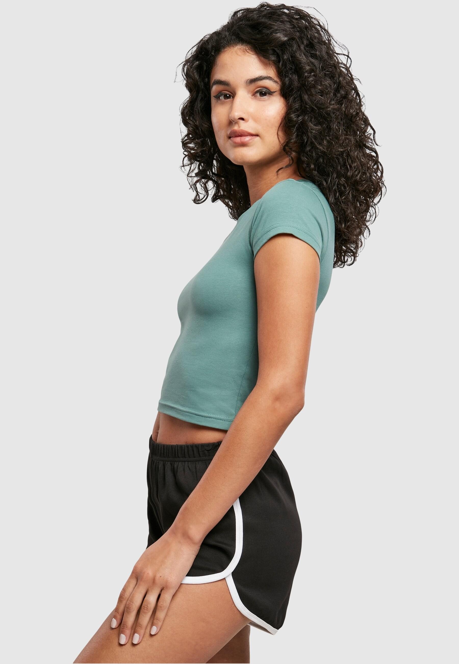 URBAN CLASSICS T-Shirt »Urban Classics Damen Ladies Stretch Jersey Cropped Tee«, (1 tlg.)