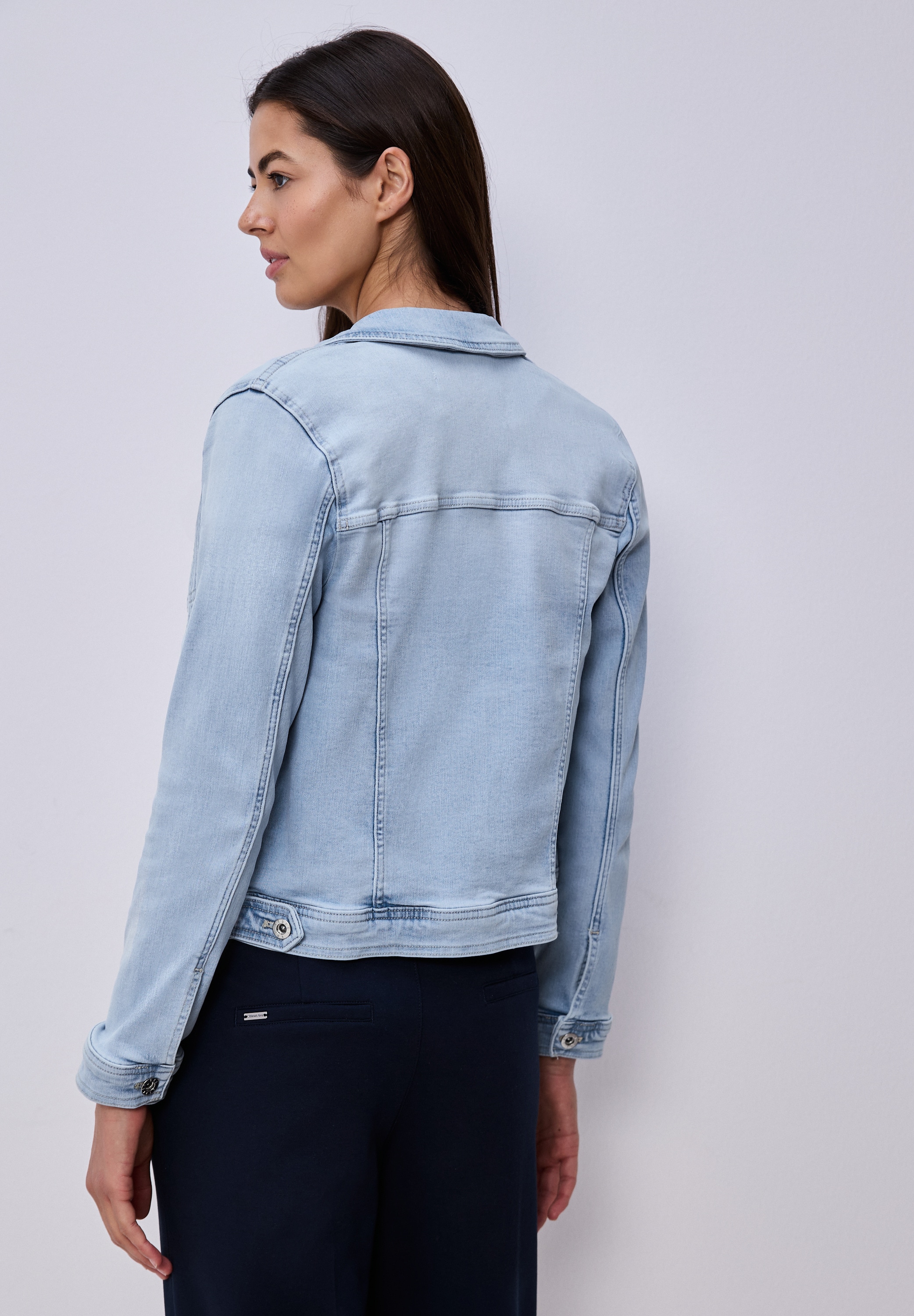 STREET ONE Jeansjacke ohne Kapuze in Denim-Optik