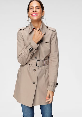 Langjacke »HERITAGE SINGLE BREASTED TRENCH«, mti den typischen Trenchdetails & Tommy...
