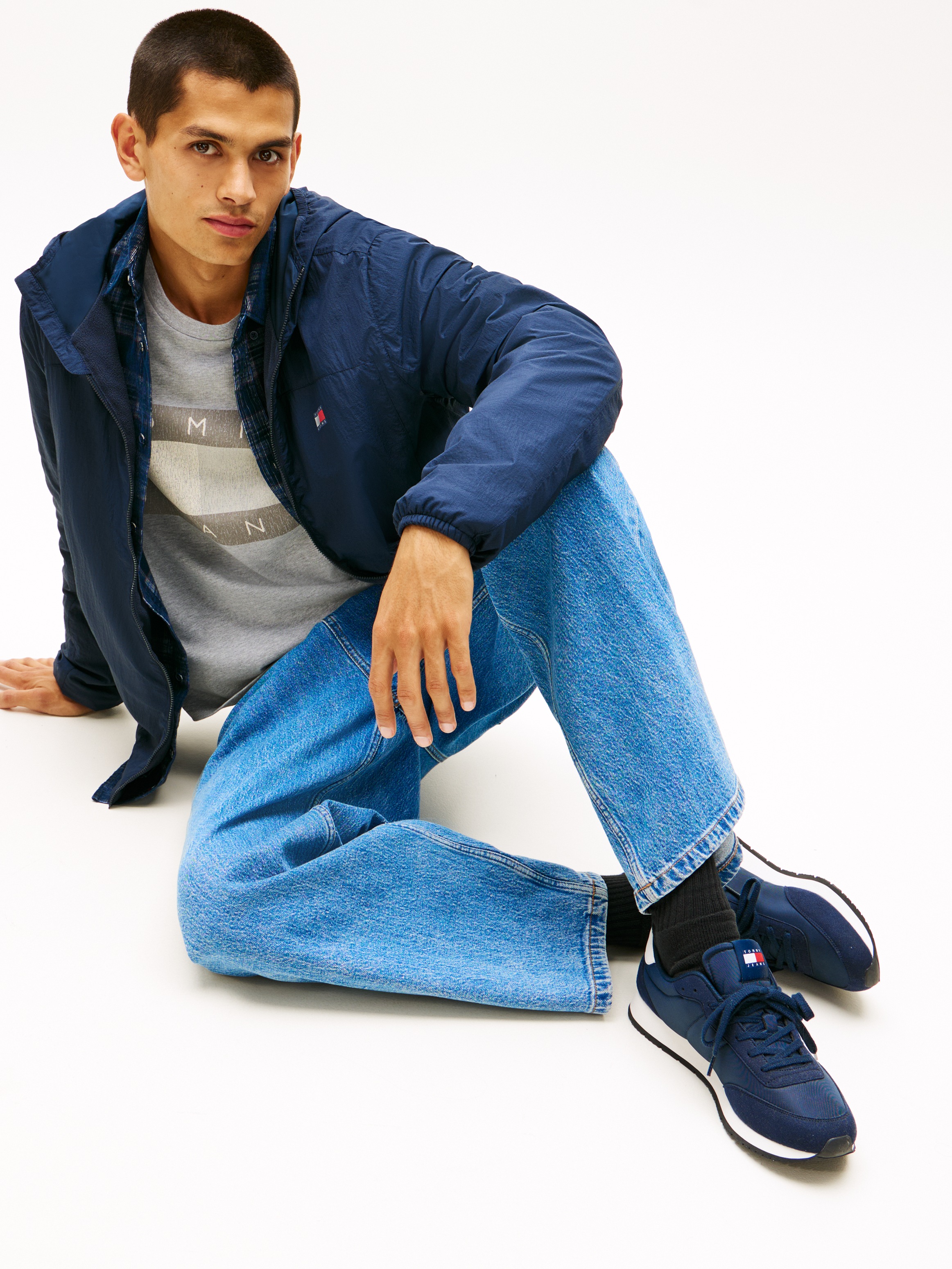 Tommy Jeans Sneaker »TJM  CLASSIC RUNNER«  Freizeitschuh, Halbschuh, Schnürer mit Kontrastbesätzen