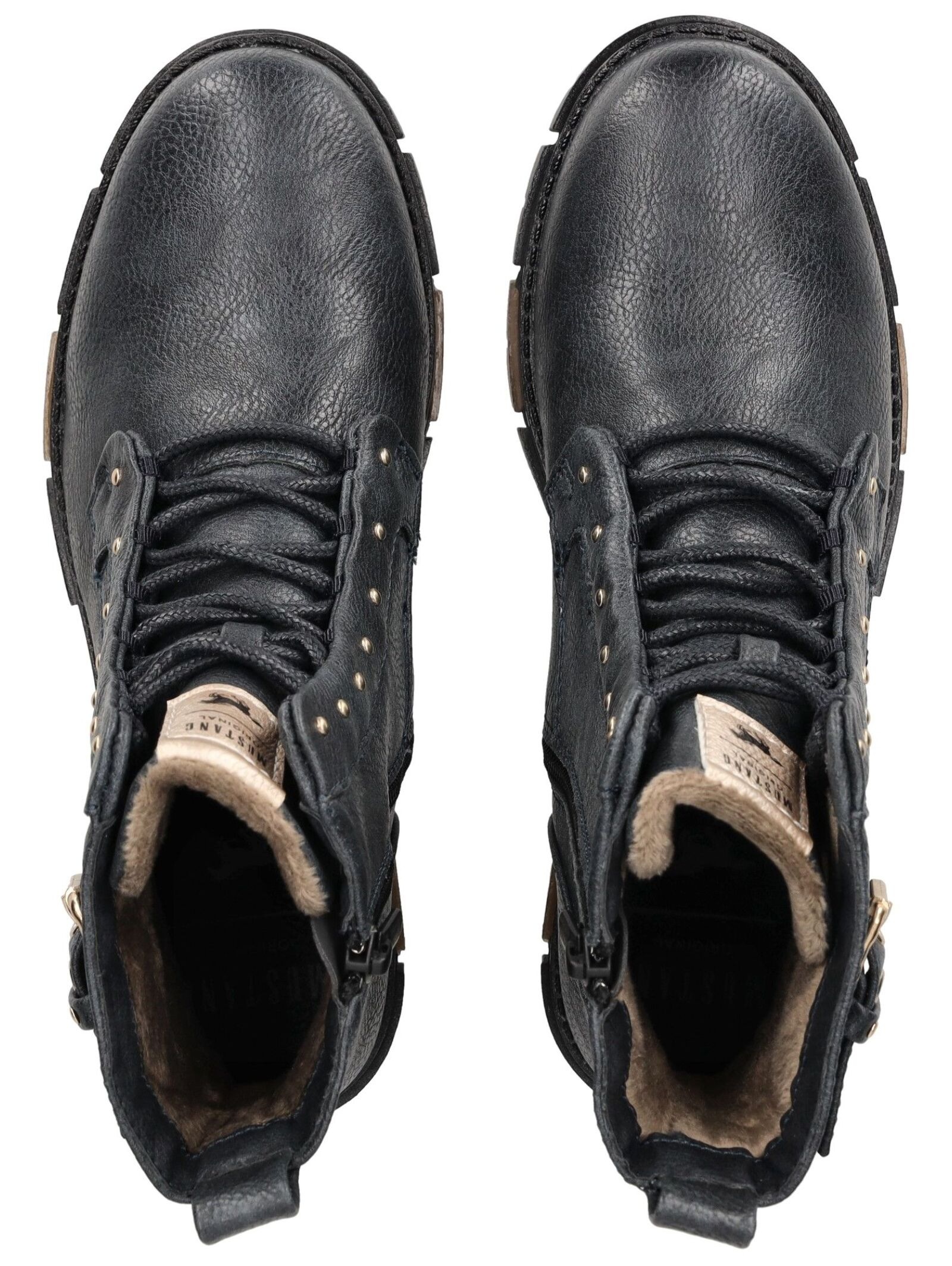Mustang Shoes Schnürstiefelette »Mustang Shoes Stiefelette Lederimitat«