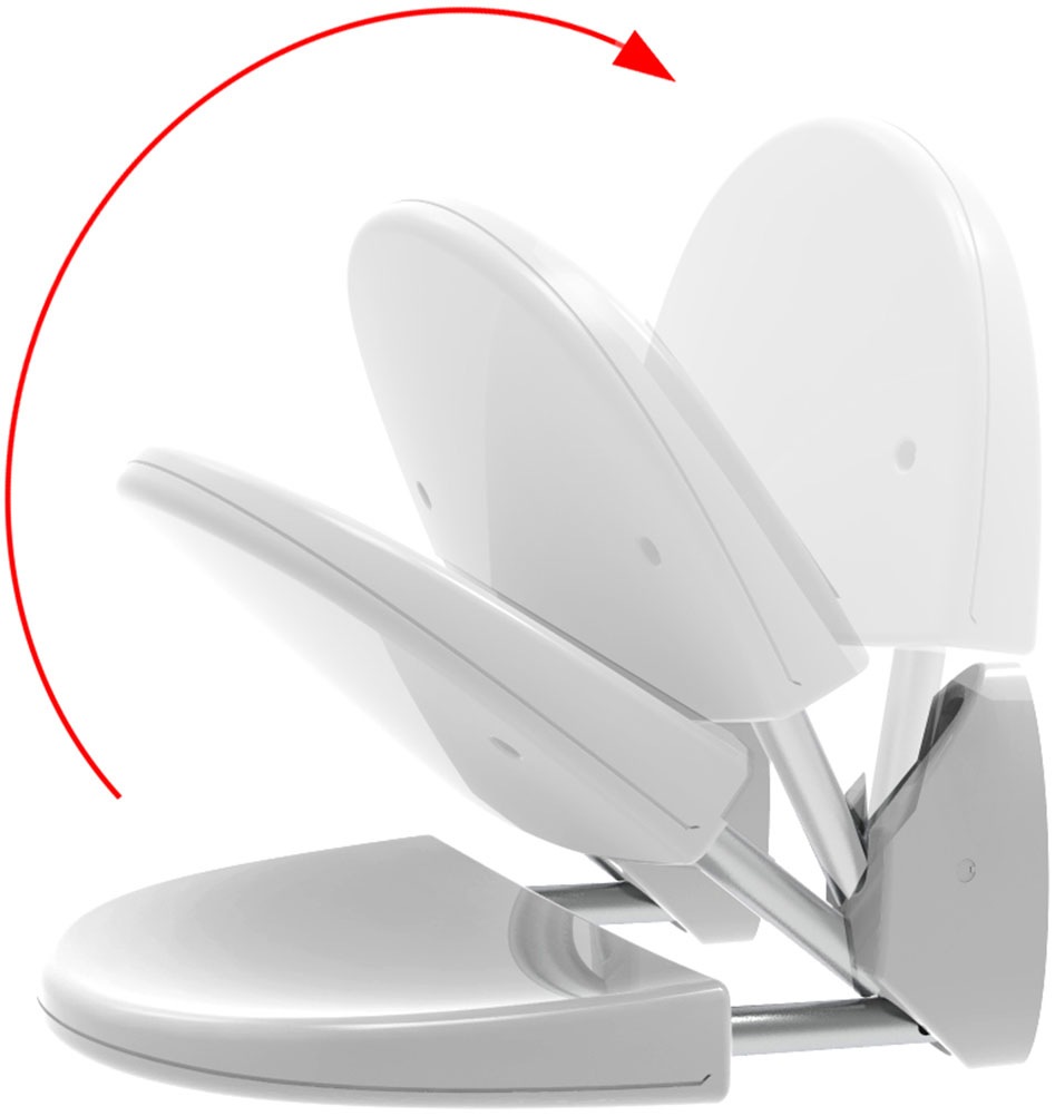 Bischof Duschklappsitz »Wandbefestigung«, belastbar bis 120 kg