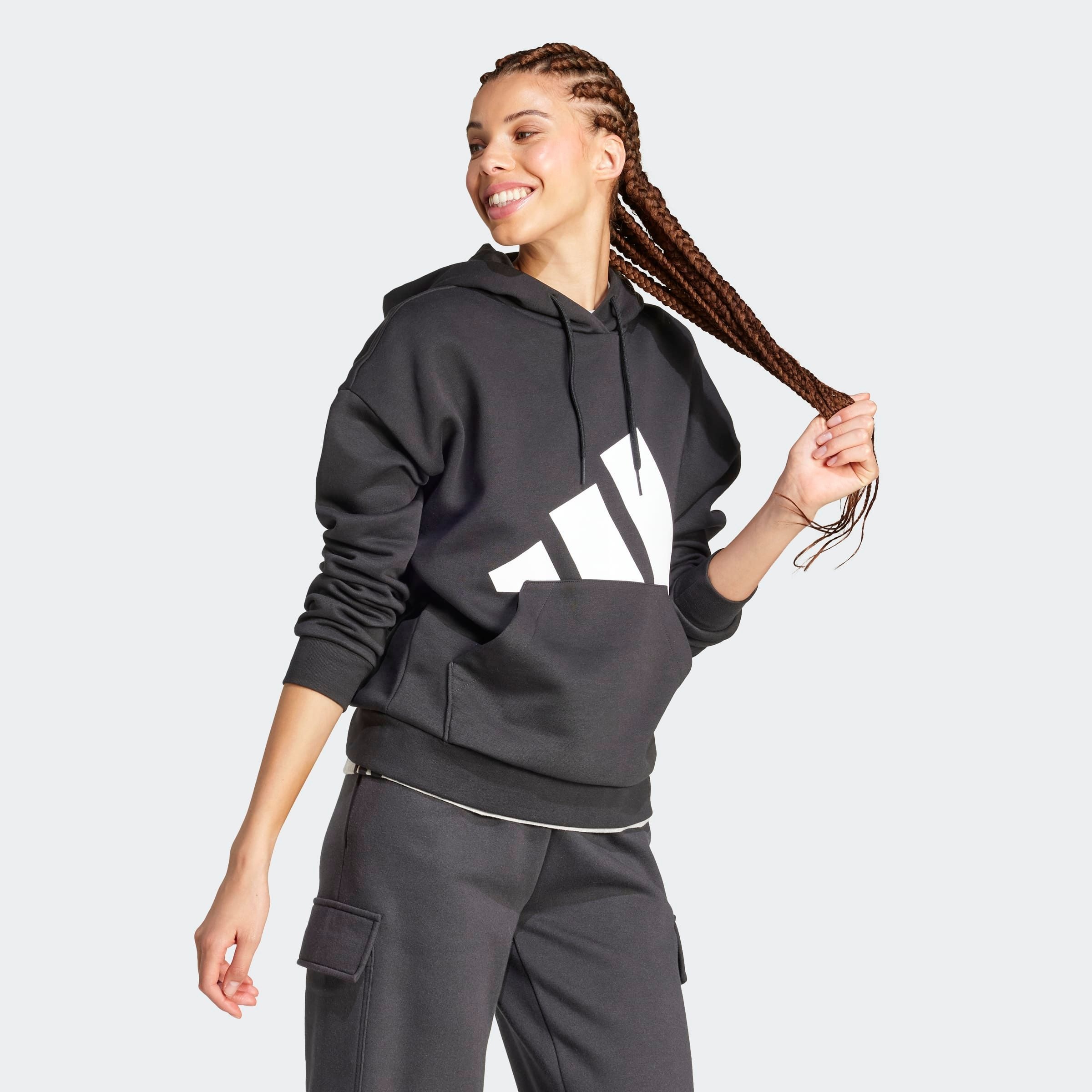 adidas Sportswear Kapuzensweatshirt "ESSENTIALS BIG LOGO FLEECE HOODIE" günstig online kaufen