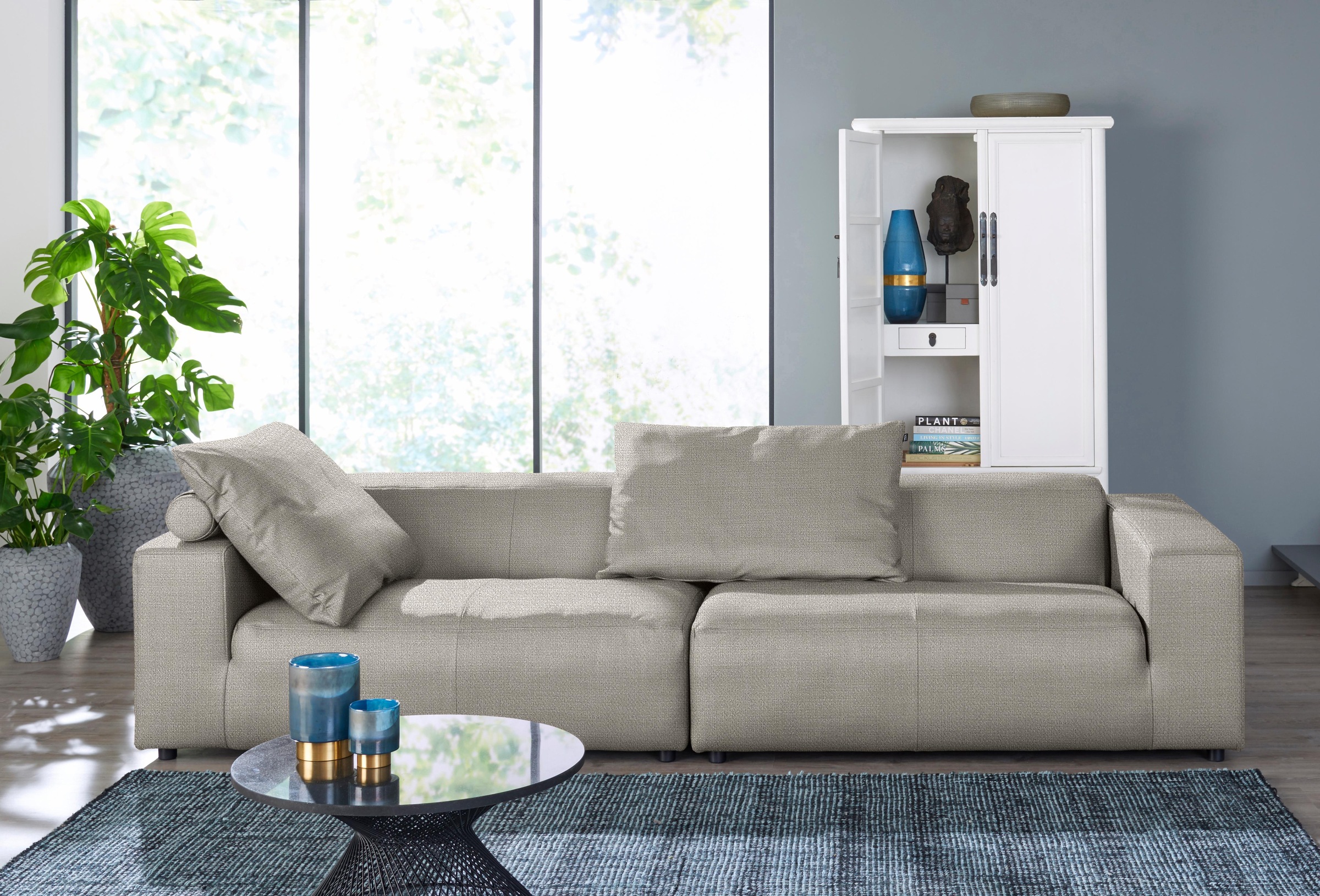 hülsta sofa 3-Sitzer »hs.432«, mit niedrigem Rücken, in 2 Bezugsqualitäten, Breite 260 cm kaufen