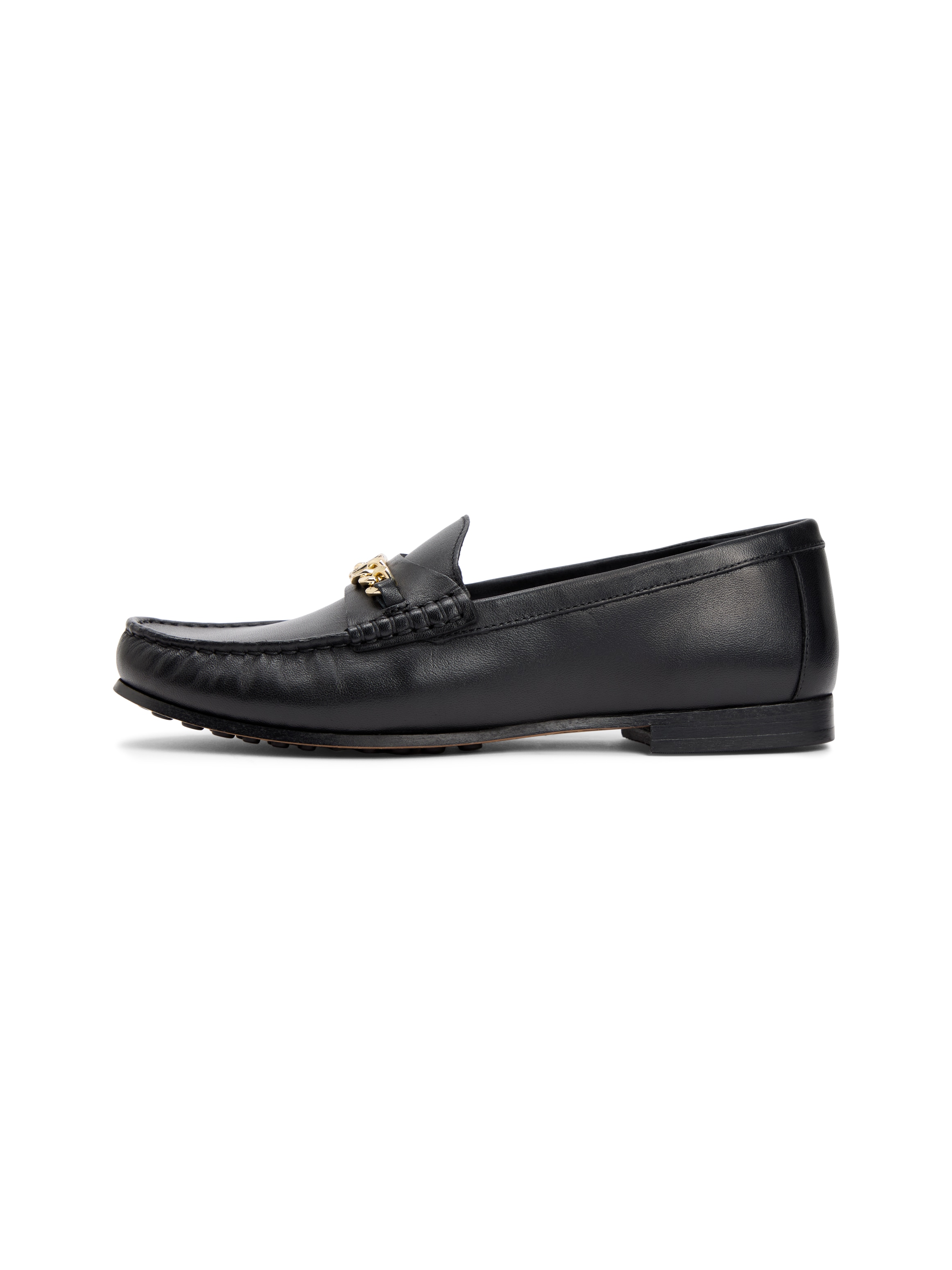 Tommy Hilfiger Loafer »TH CHAIN LEATHER LOAFER«  Businesschuh, Slipper, Schlupfschuh mit goldfarbener Zierkette