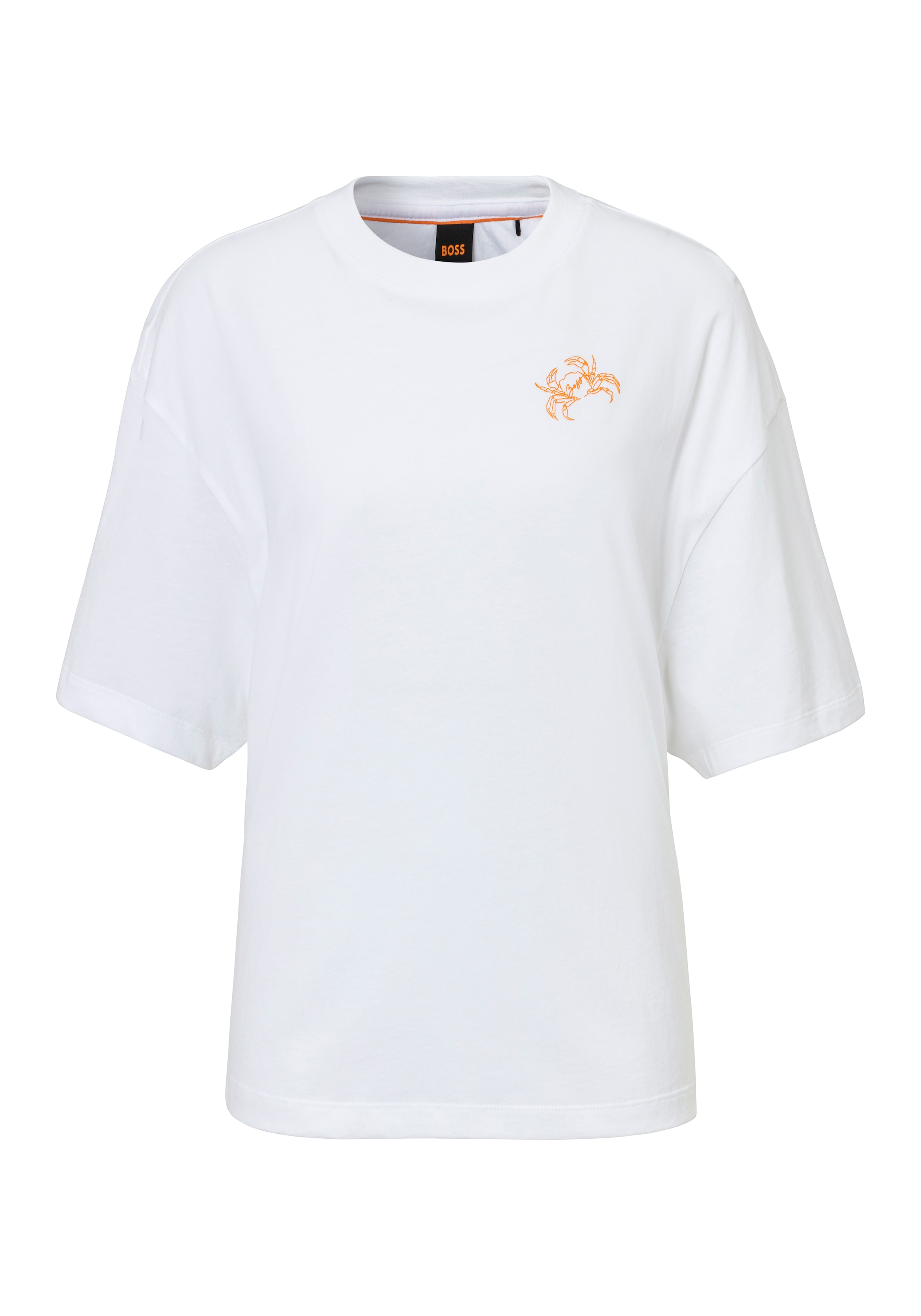 BOSS ORANGE T-Shirt "Eboyfriend Premium Damenmode", mit Graphic Details günstig online kaufen