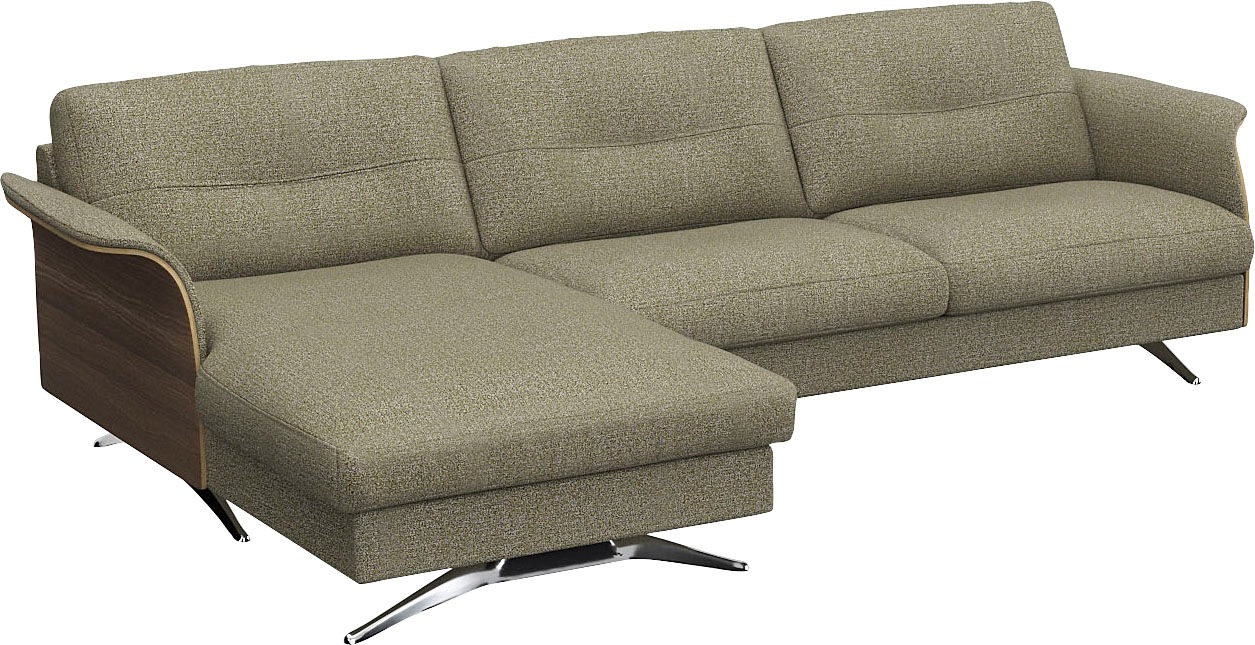 FLEXLUX Ecksofa "Glow, super bequem durch hochwertigem Sitzaufbau mit Feder günstig online kaufen