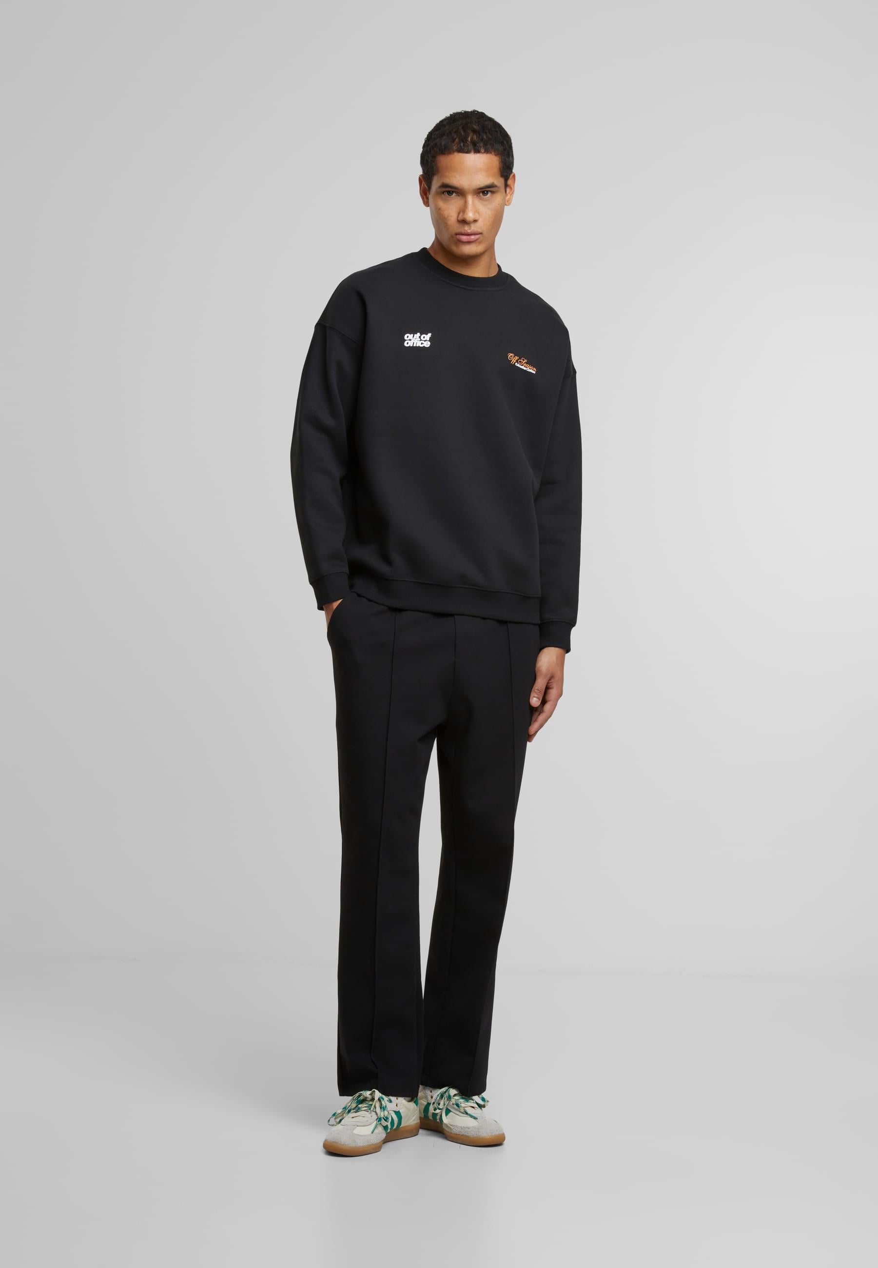Another Cotton Lab Rundhalspullover »Another Cotton Lab Out Of Office Oversize Sweatshirt«, (1 tlg.)