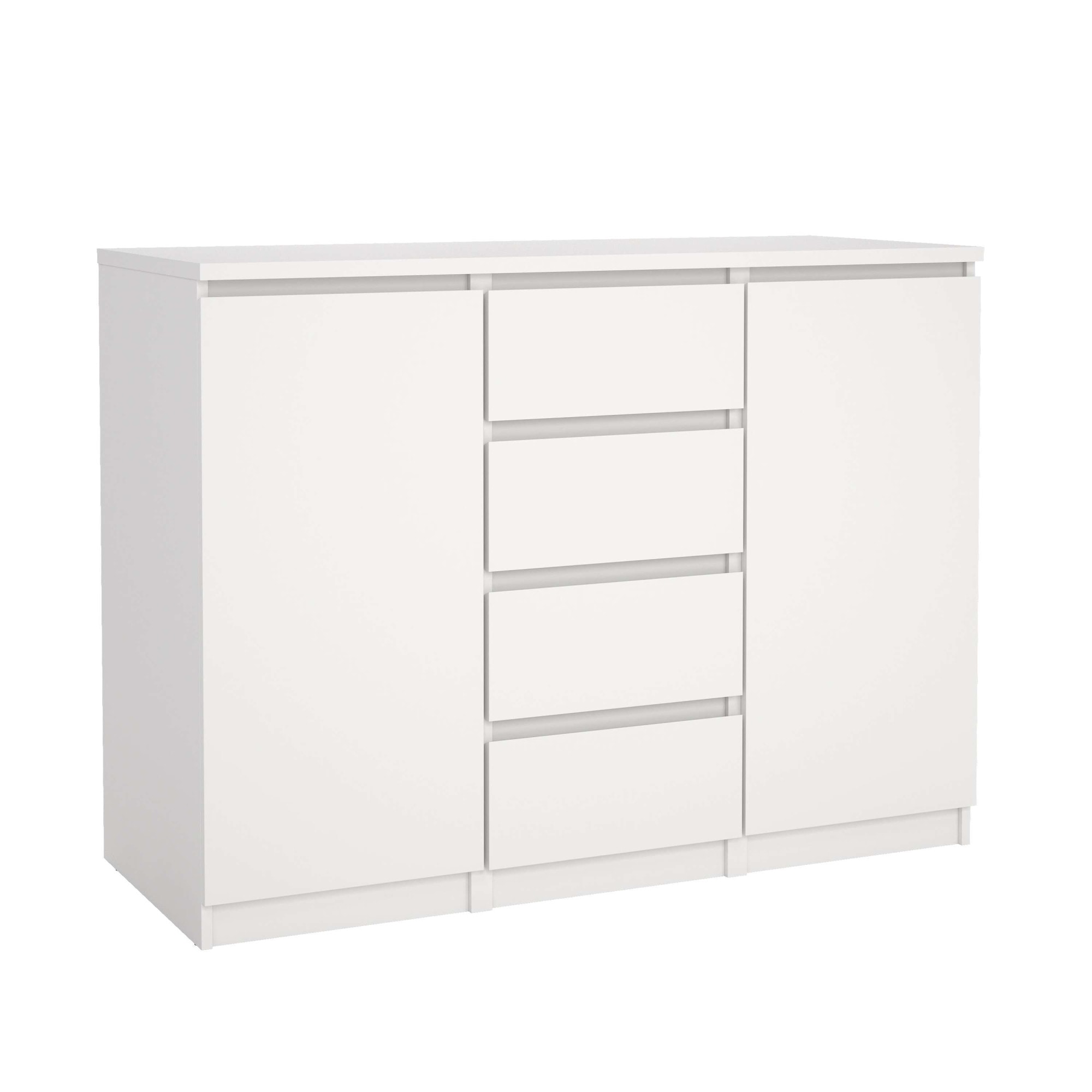 Home affaire Kommode "Naia, Sideboard, 4 Schubladen, 2 Türen, Aufbewahrung, grifflose Front" Mit Einlegeböden, modern, skandinavisches Design, in mehrere Farben