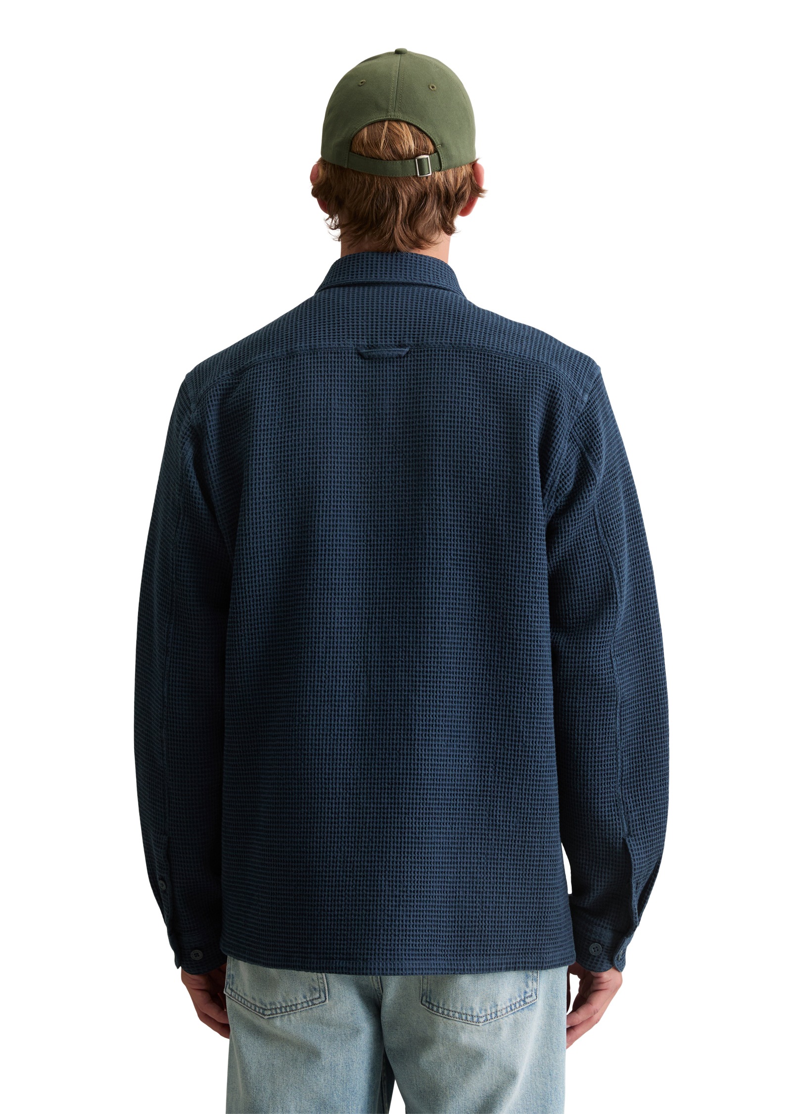 Marc OPolo DENIM Langarmhemd mit Struktur, Kentkragen günstig online kaufen