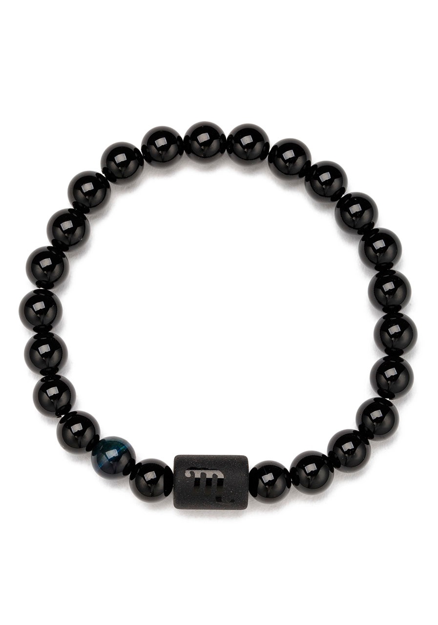 Firetti Armband »Schmuck Geschenk Armschmuck Armkette Edelstein Sternzeichen«, Made in Germany - mit Onyx und Geburtsstein