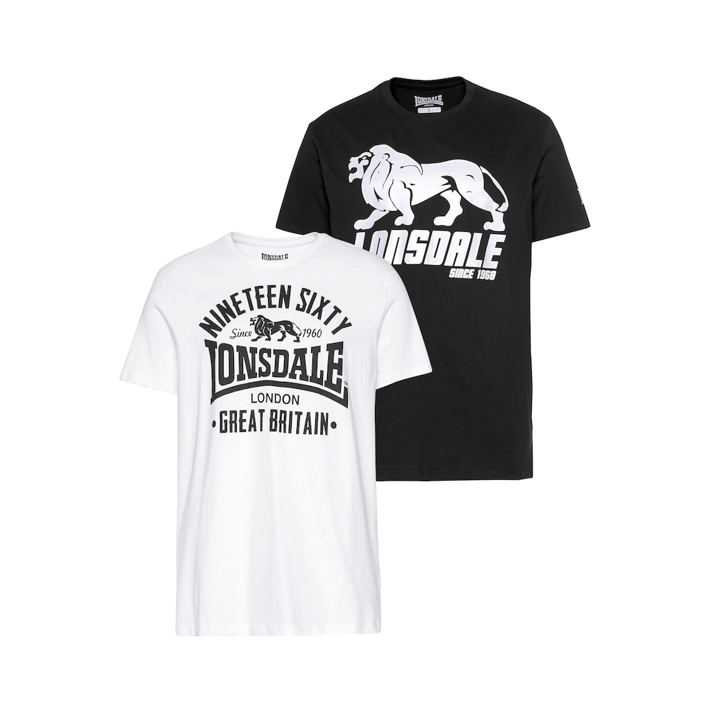 Lonsdale T-Shirt »BYLCHAN«, (Packung, 2er-Pack)