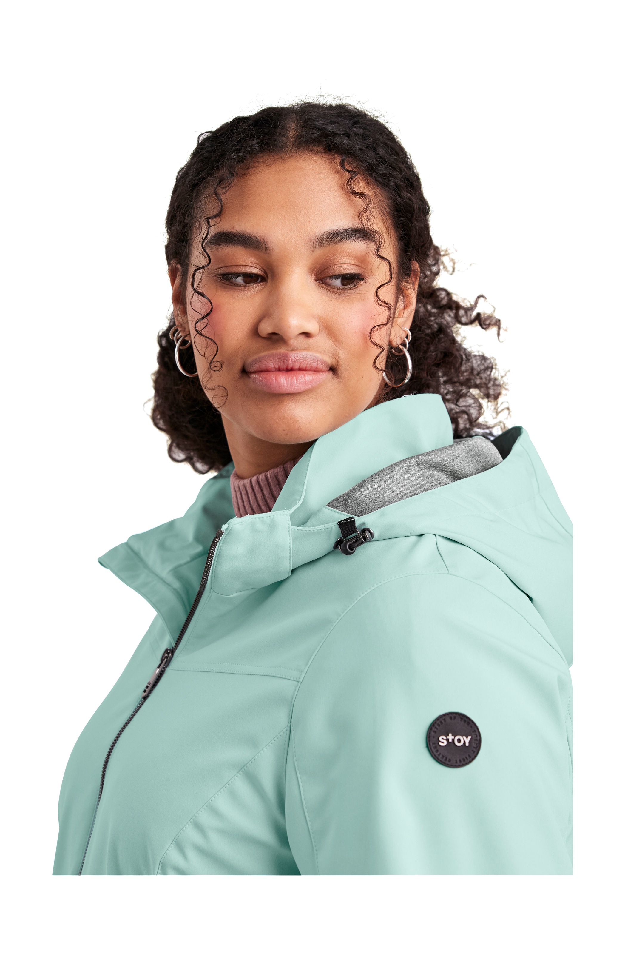 STOY Softshelljacke »STS 1 WMN SFTSHLL JCKT«, Damen Softshelljacke: wasserabweisend, winddicht, atmungsaktiv
