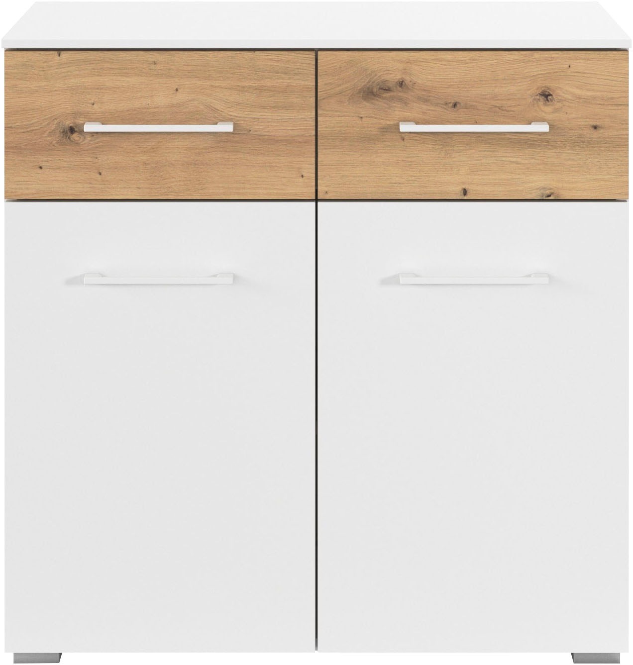 rauch Kombikommode »Sideboard Kommode Schubladenkommode Türenkommode BOSTON-EXTRA« B/H/T: 80/81/42 cm,  mit 2 geräumigen Schubladen, Einlegeboden verstellbar MADE IN GERMANY