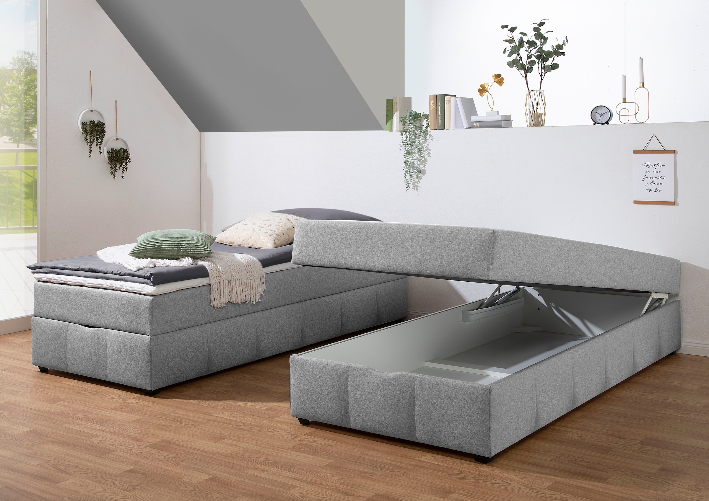 Home affaire Boxbett Boxbett ohne Kopfteil, inkl. Topper