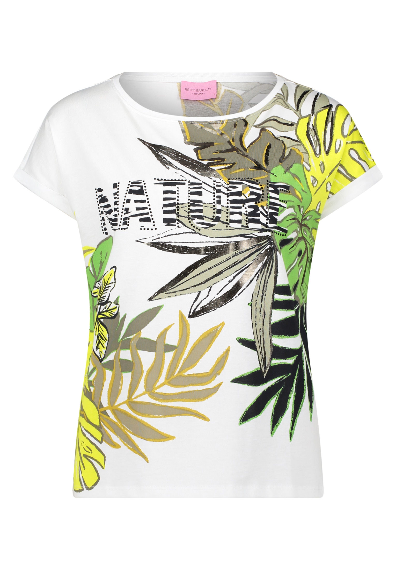 Betty Barclay Kurzarmshirt »Betty Barclay Halbarm-Shirt mit Ärmelaufschlag«, (1 tlg.), Glitzersteine