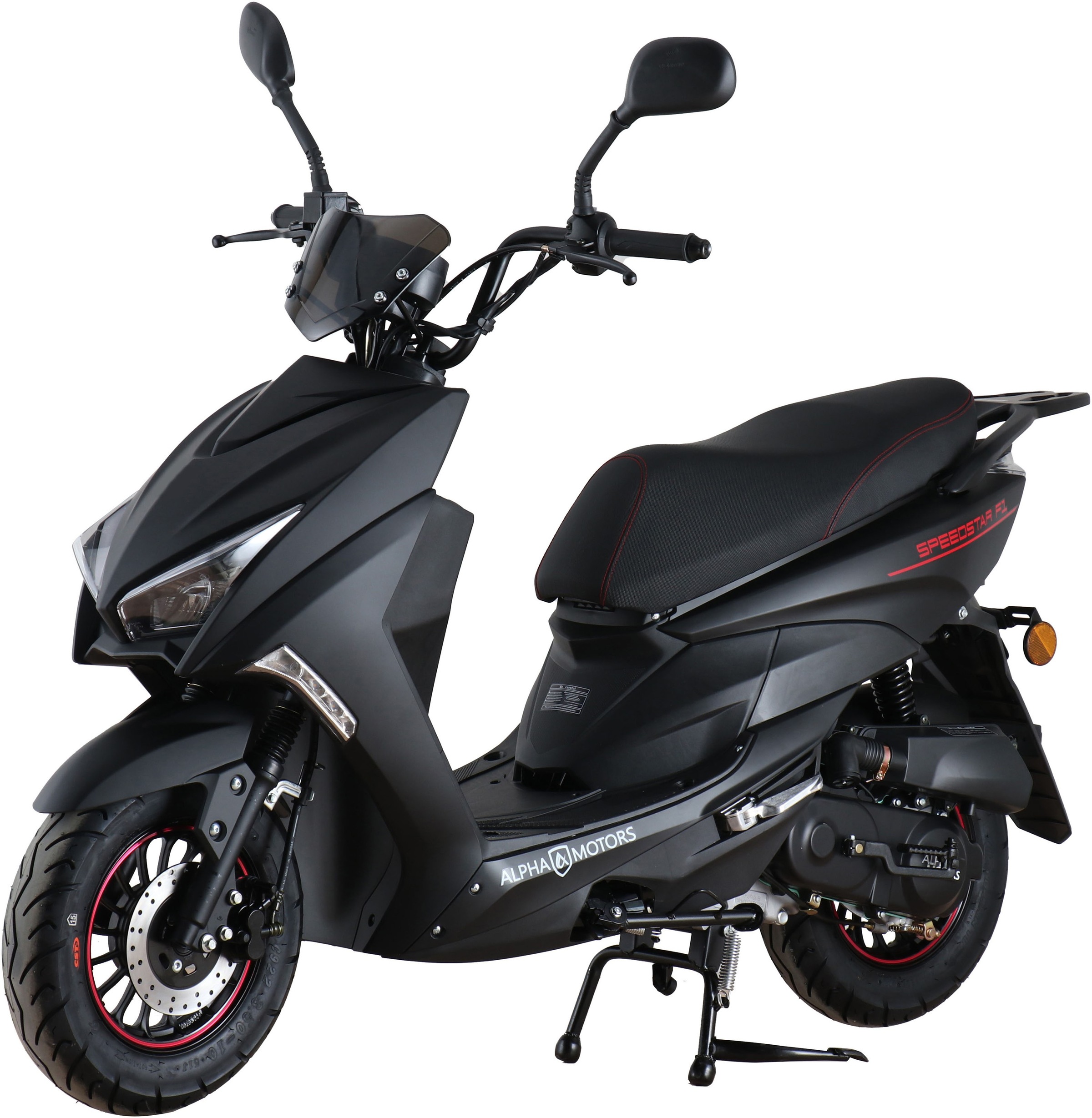 Alpha Motors Motorroller Speedstar 50 ccm 45 kmh EURO 5 mattschwarz