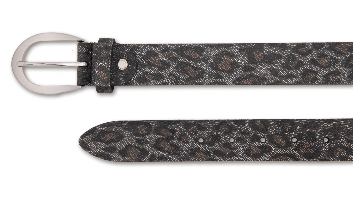 BERND GÖTZ Ledergürtel "Ledergürtel mit leicht glänzendem Metallicprint in günstig online kaufen