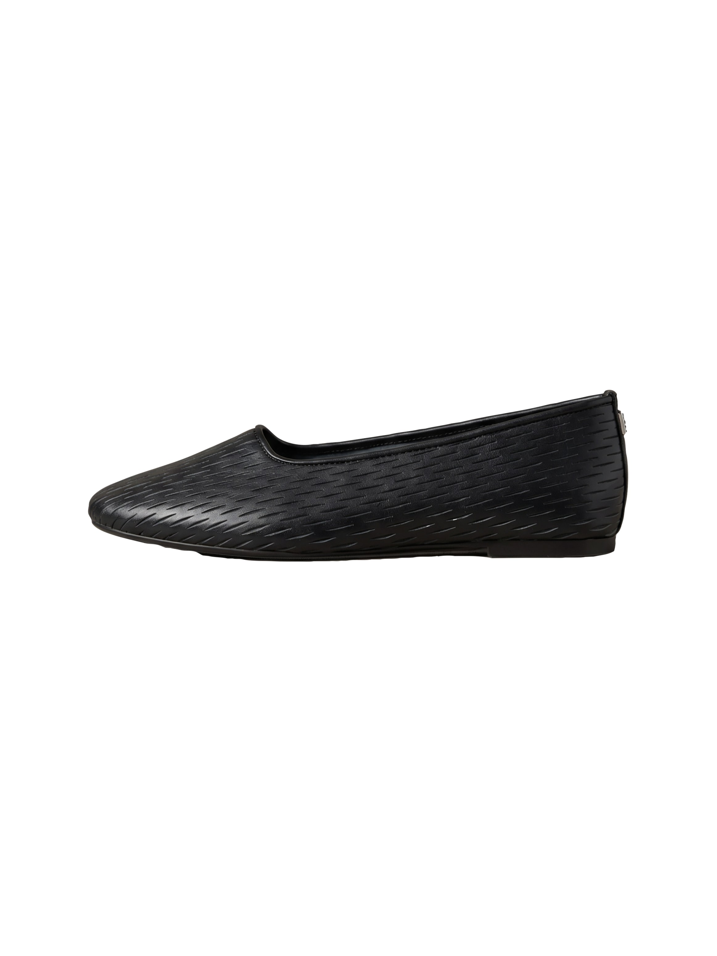 Calvin Klein Ballerina »OBLIQUE BALLERINA CUT LTH«  Schlupfschuh, Flats, Loafer mit Textur
