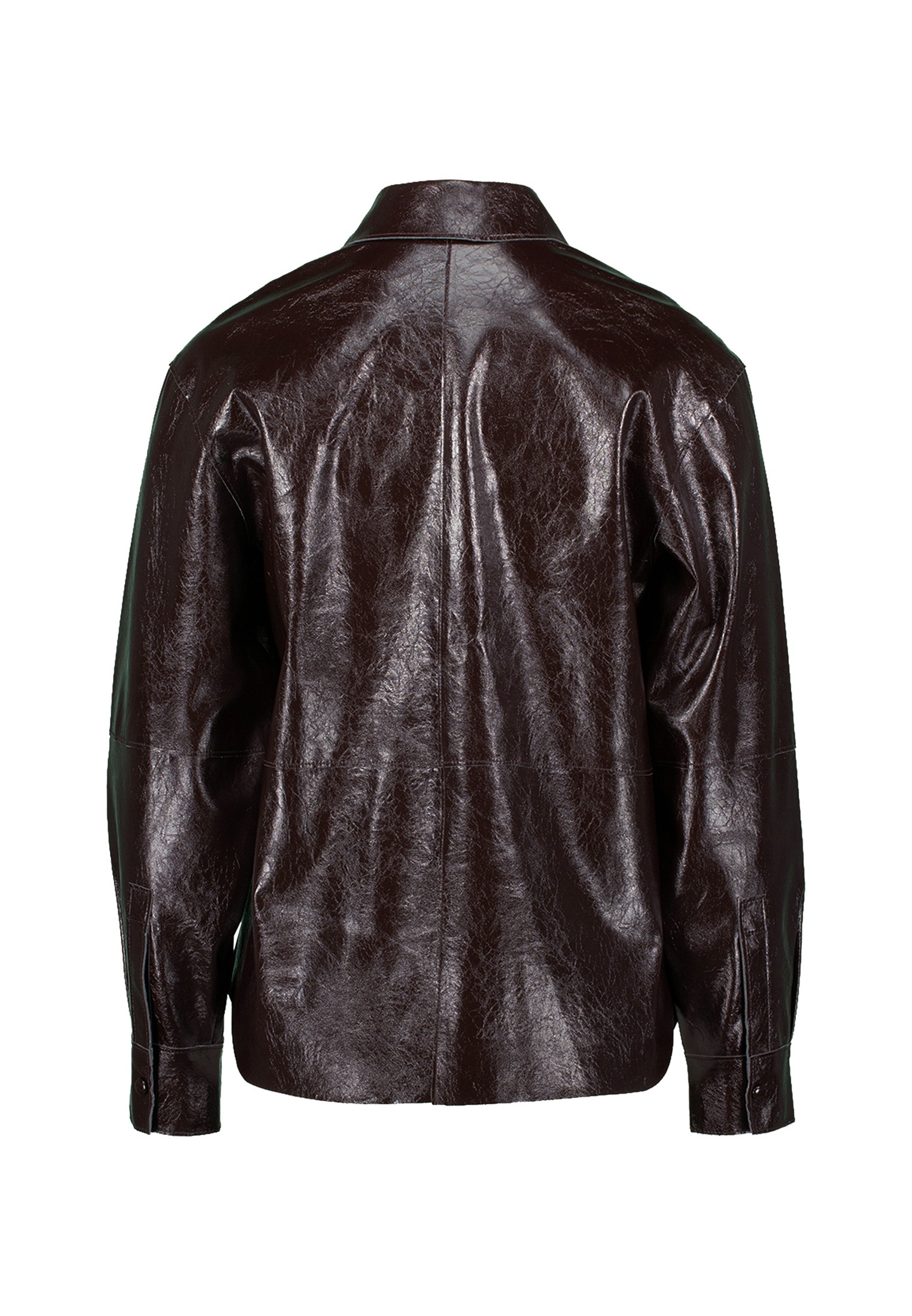 Thumbnail - Zero Hemdbluse "Damen im Lederlook Knopfleiste"