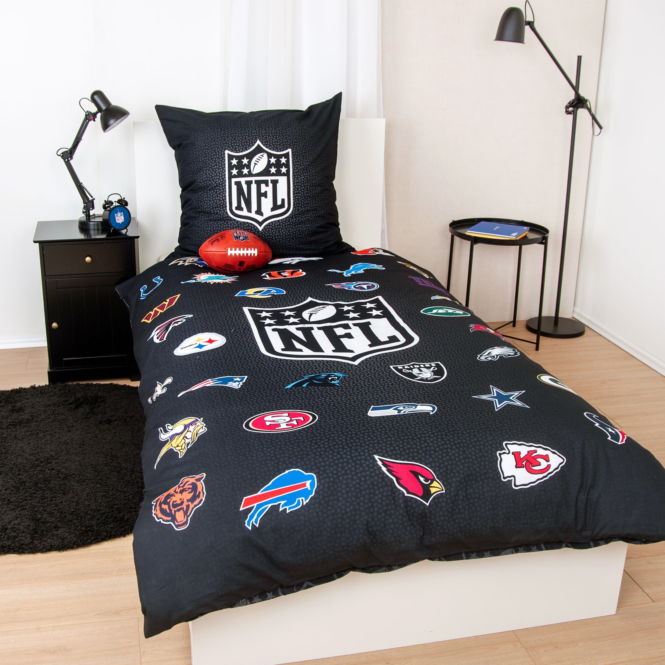 NFL Bettwäsche "NFL All Teams" 2 Stk. tlg. Wendemotiv günstig online kaufen