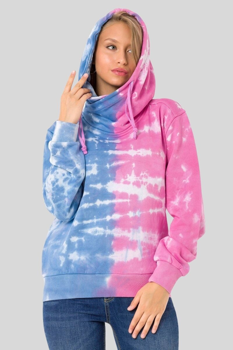 Thumbnail - Cipo & Baxx Sweatshirt "SWEATSHIRT", 1 Stk. zweifarbigen Batik-Look