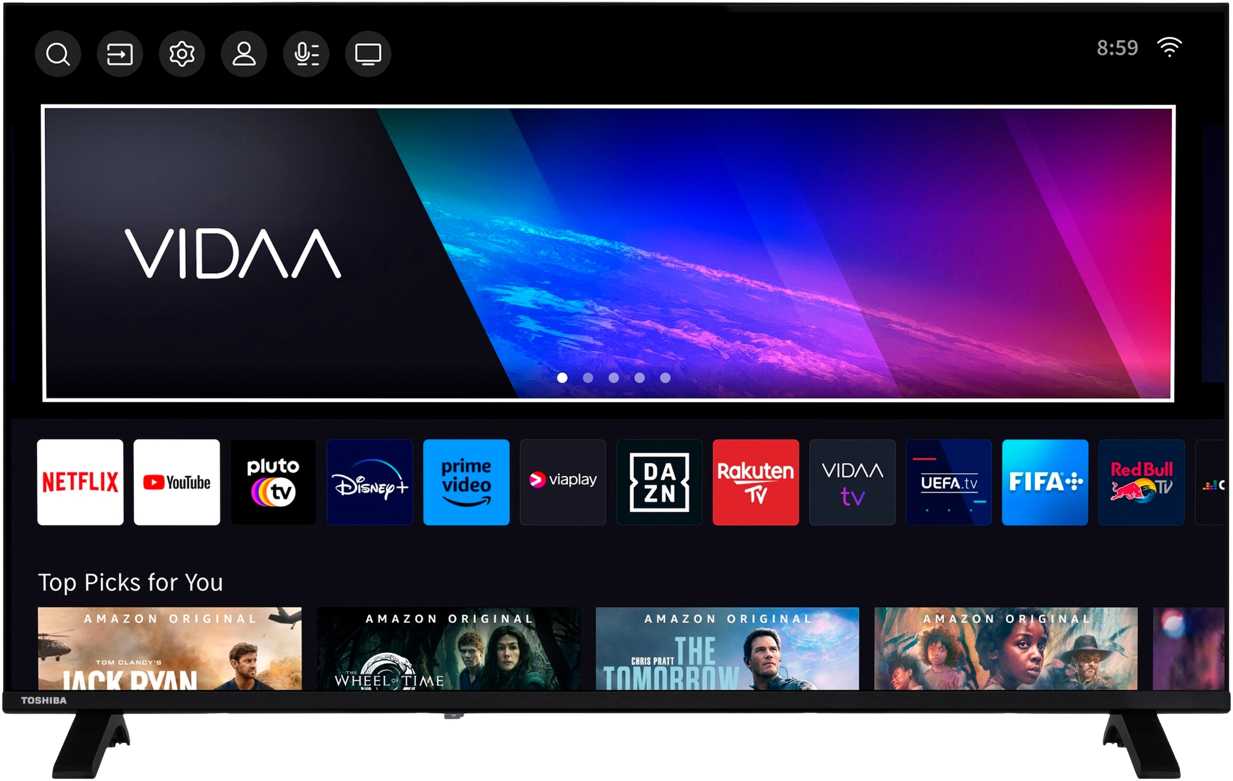 Toshiba QLED-Fernseher »43QV1563DDW« 108 cm/43 ″ Smart-TV