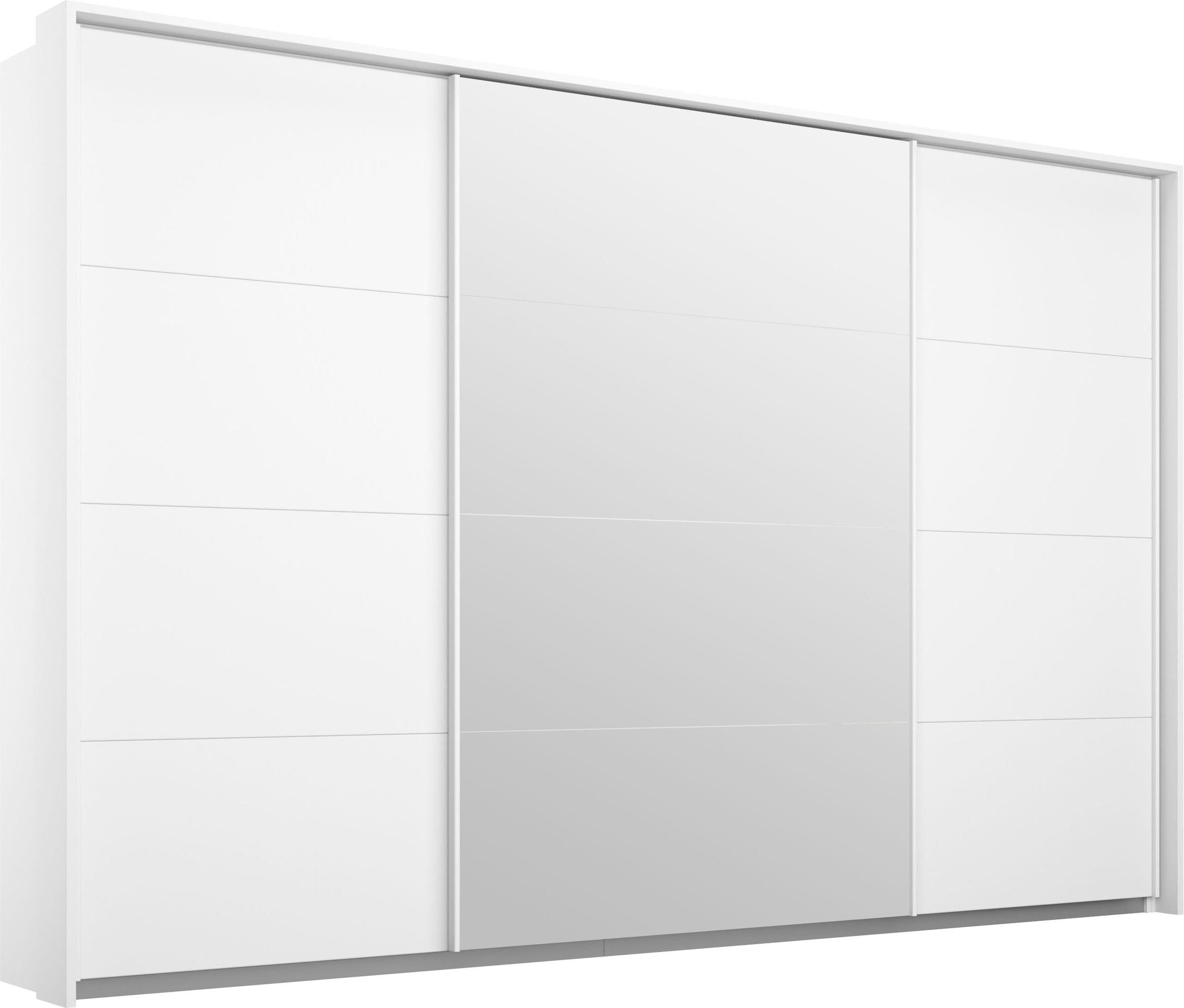 rauch Schwebetürenschrank "Kleiderschrank Schrank Garderobe Schlafzimmerschrank Ankleide KEPAN" optional mit Beleuchtung, Breiten: 211-368 cm, Höhen 213/233 cm, inkl. Schubladeneinsatz und Passepartout MADE IN GERMANY